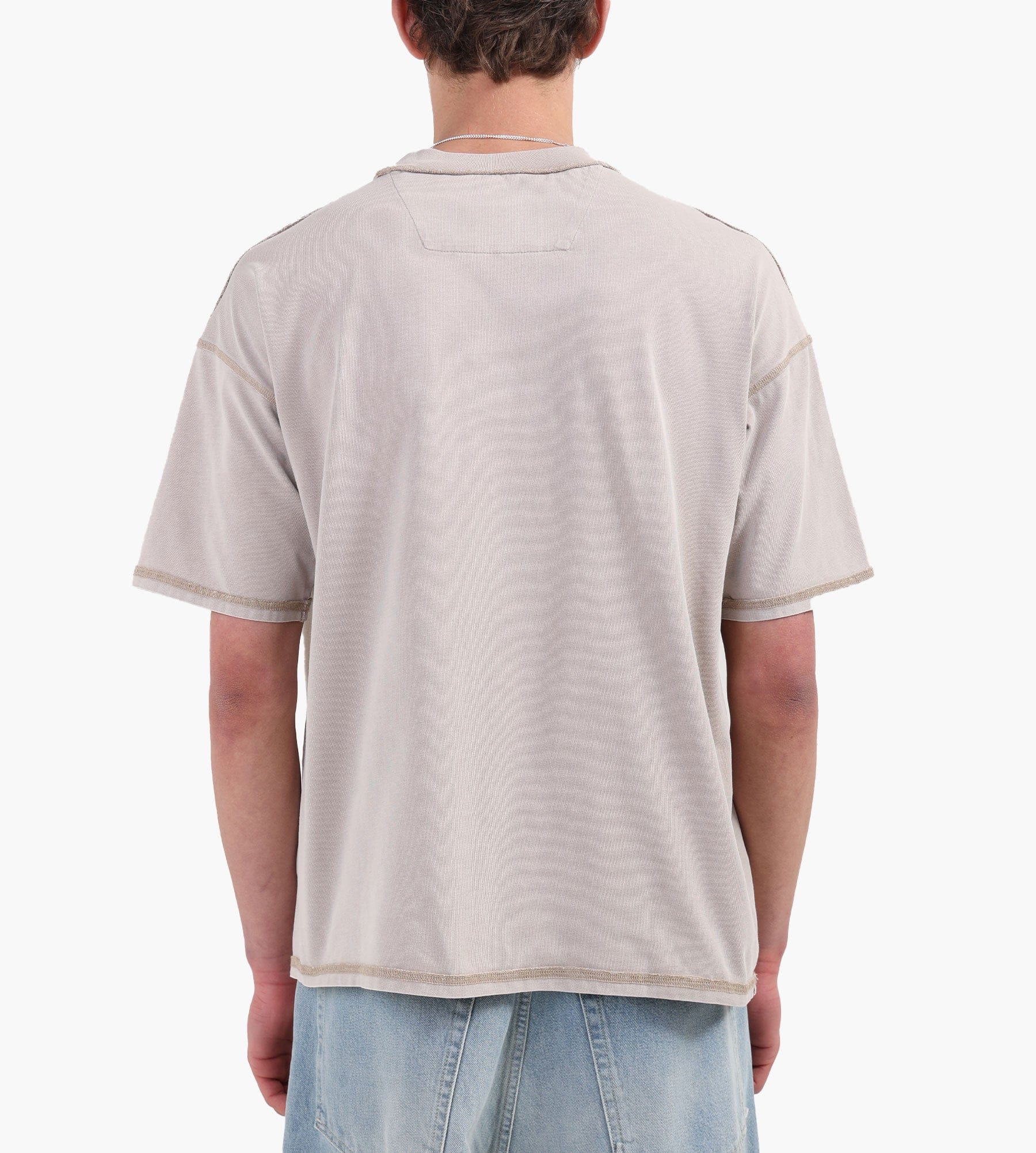Sand Baskèts Reversed Garment Dye T-Shirt Sand