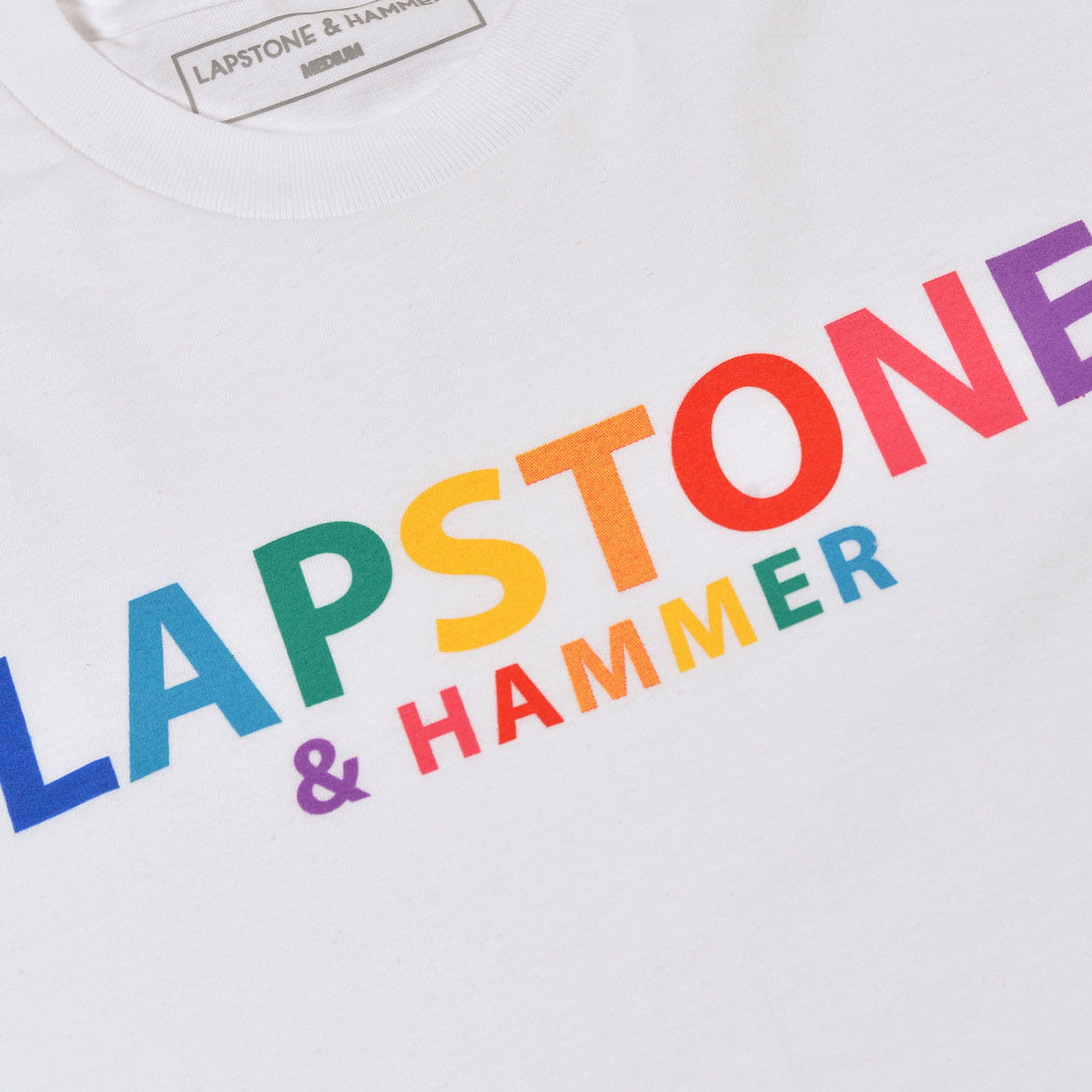 Lapstone & Hammer LH COLOR - BLOCK T-Shirt - WHITE / MULTI