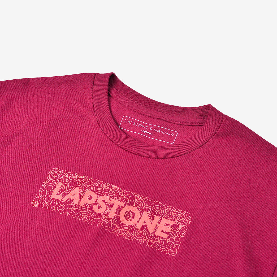 Lapstone & Hammer LAPSTONE DECO BOX T-Shirt - BERRY