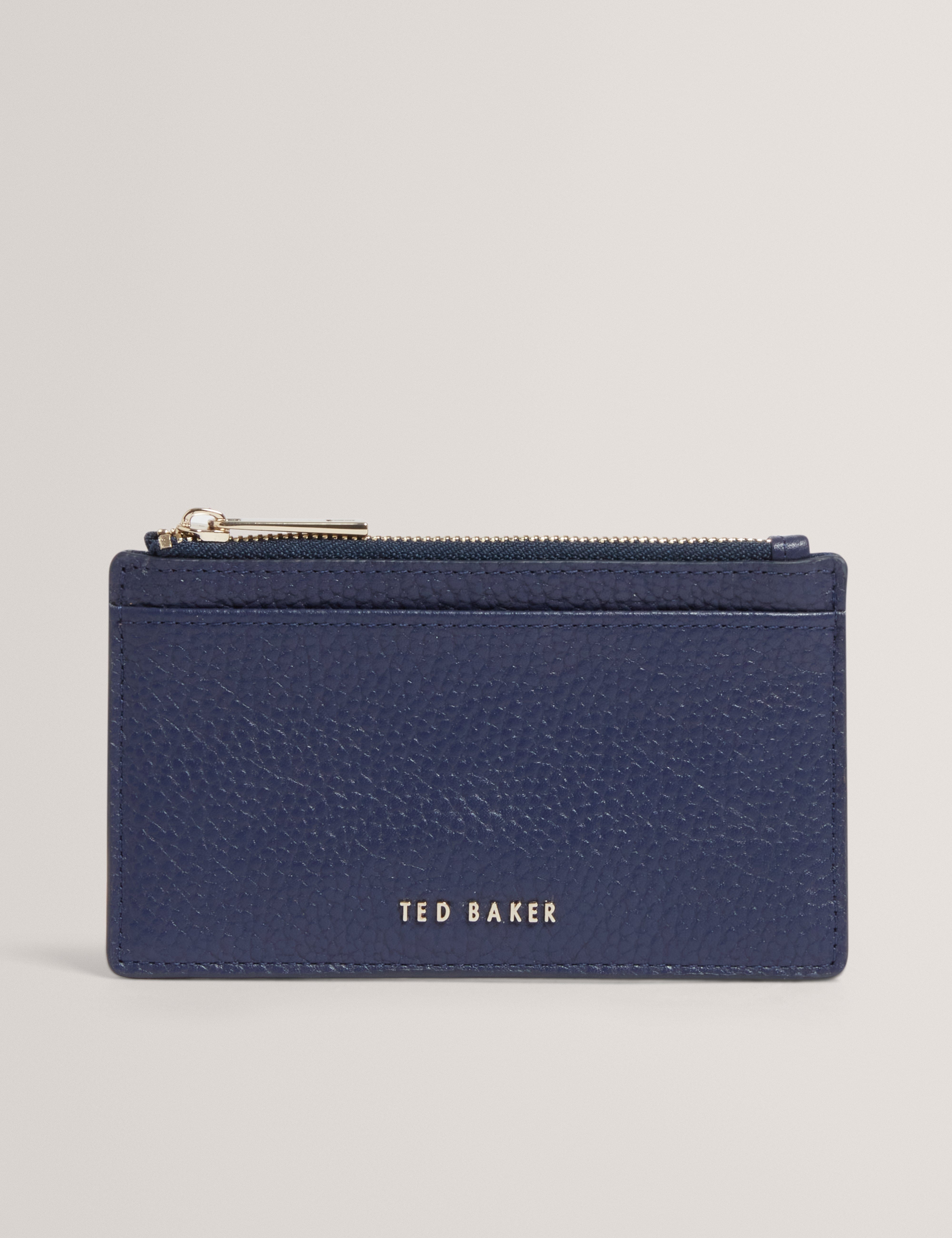 Blue Briell Zip Card Holder Dk - Blue