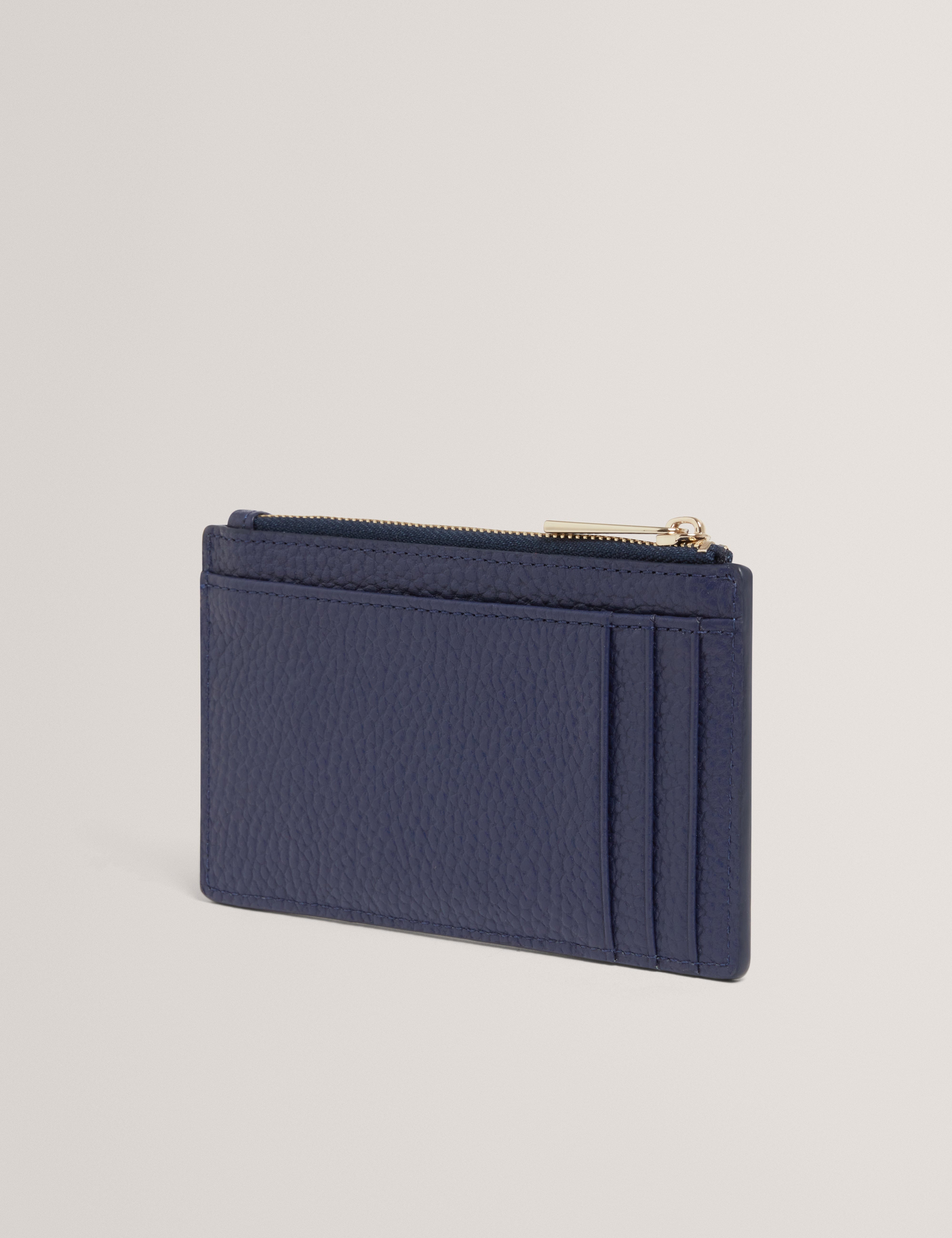 Blue Briell Zip Card Holder Dk - Blue