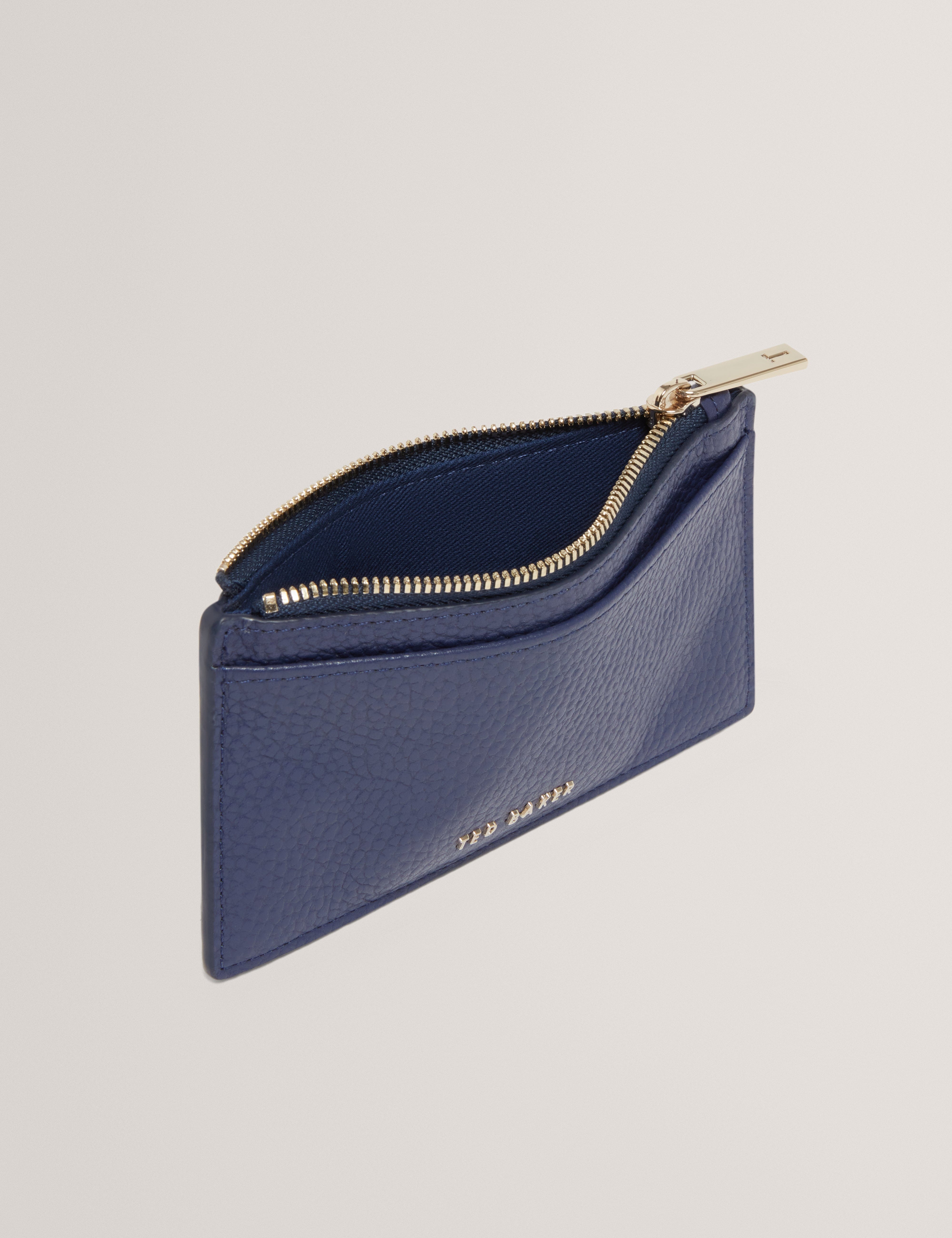 Blue Briell Zip Card Holder Dk - Blue