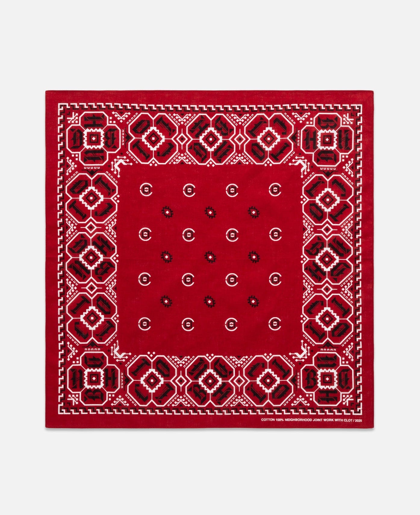 CLOT x Neighborhood Bandana (Red)