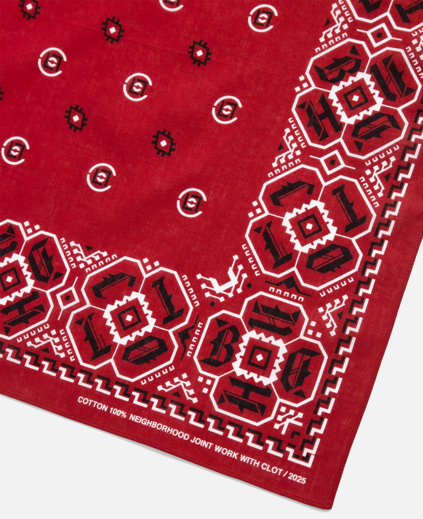 CLOT x Neighborhood Bandana (Red)