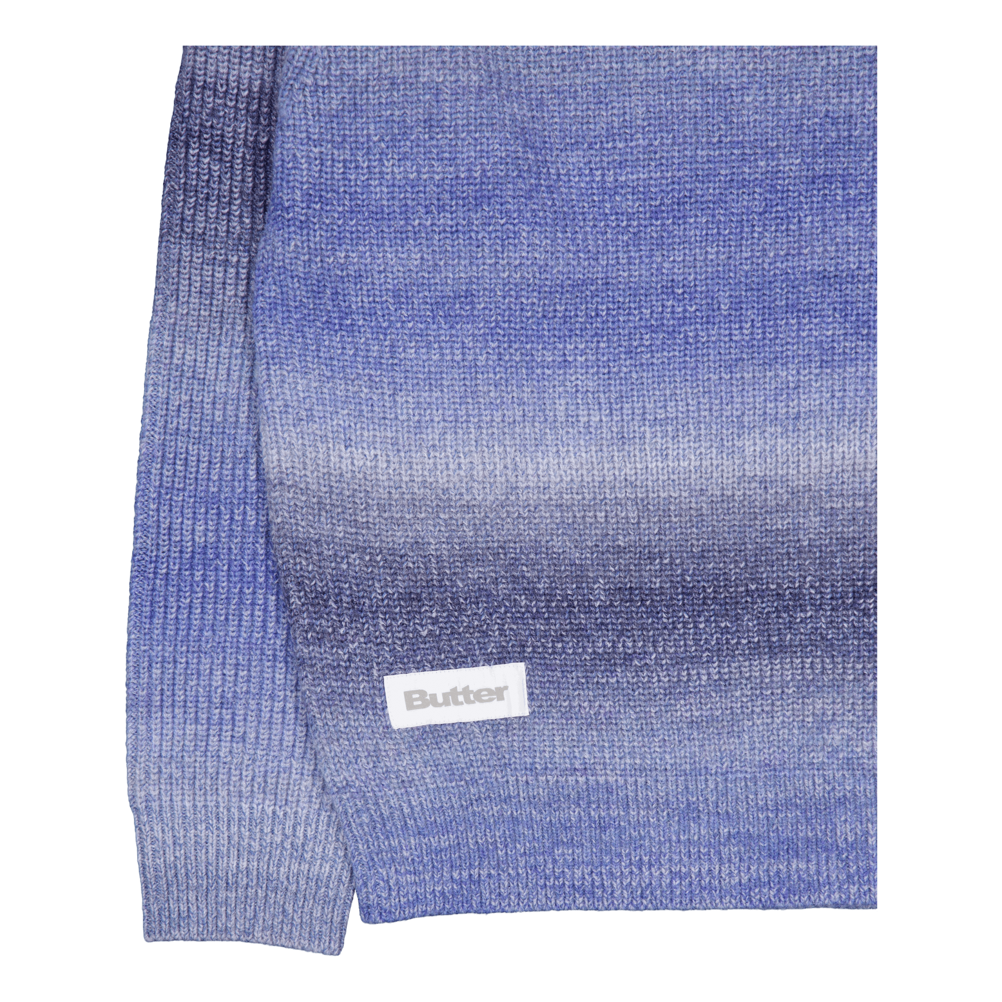 Butter Goods Beams 1/4 Zip Knit Polo Blue