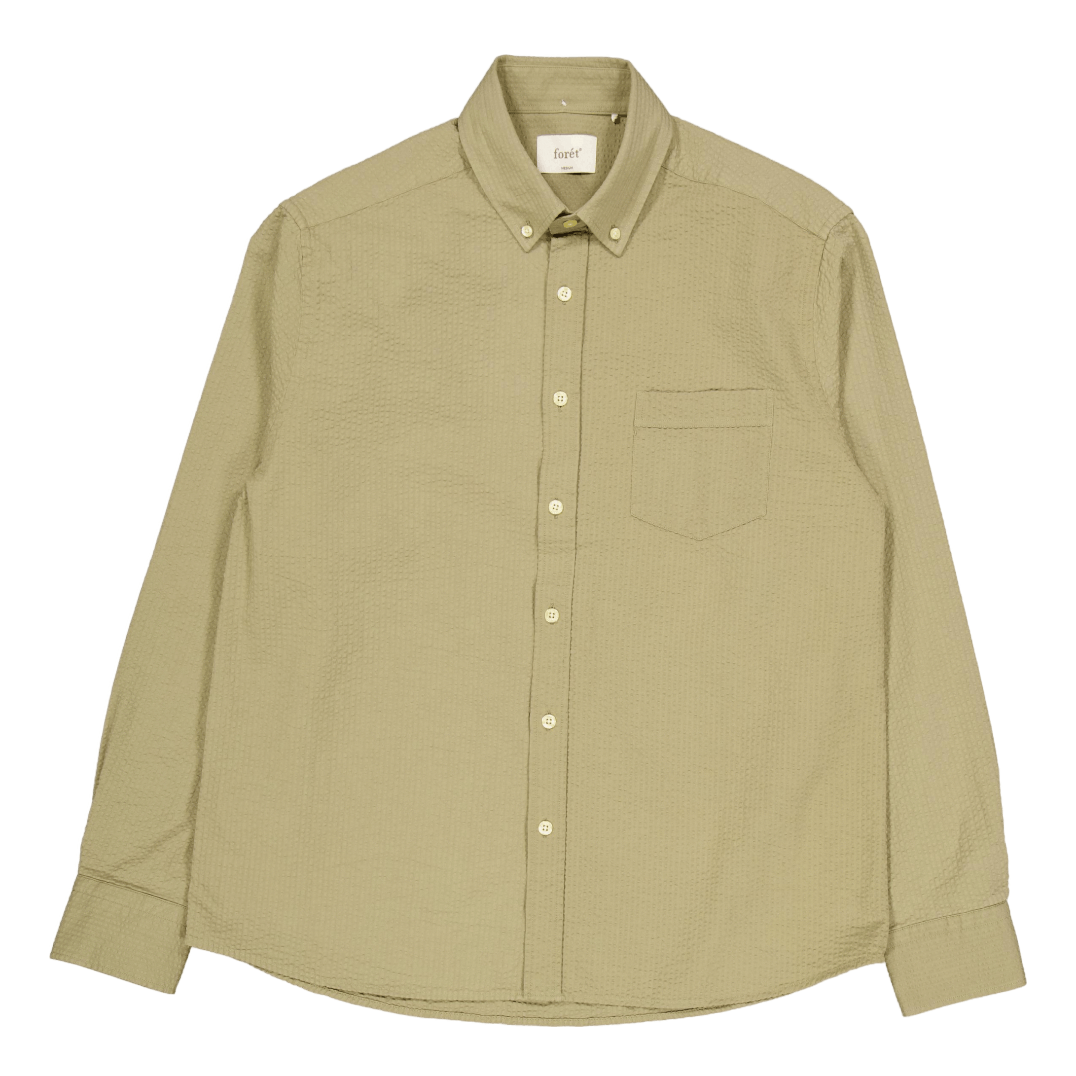 Forét Bush Seersucker Shirt Olive