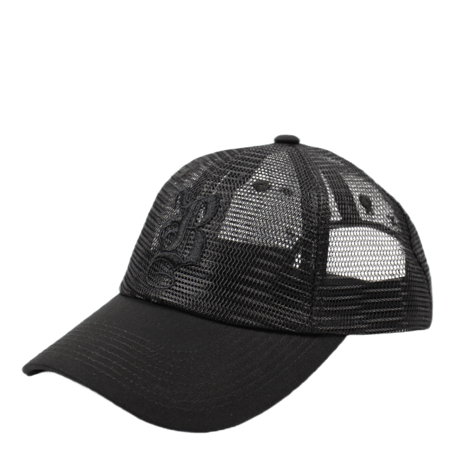 Bronze B Mesh Hat Black
