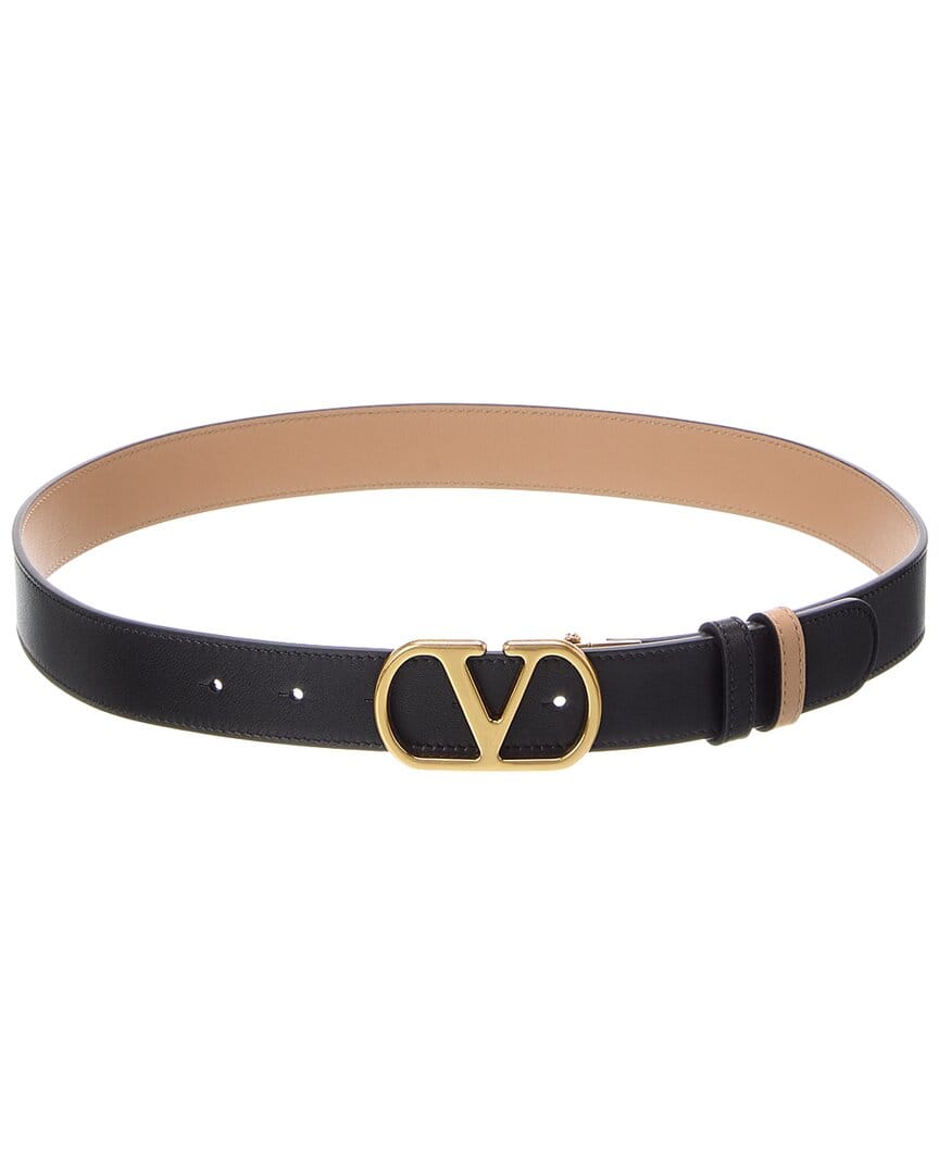 REVERSIBLE Valentino Vlogo Signature Reversible Leather Belt