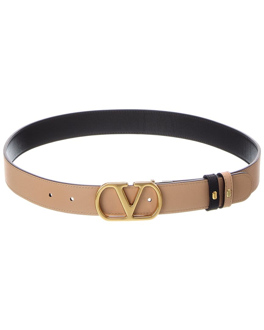 REVERSIBLE Valentino Vlogo Signature Reversible Leather Belt