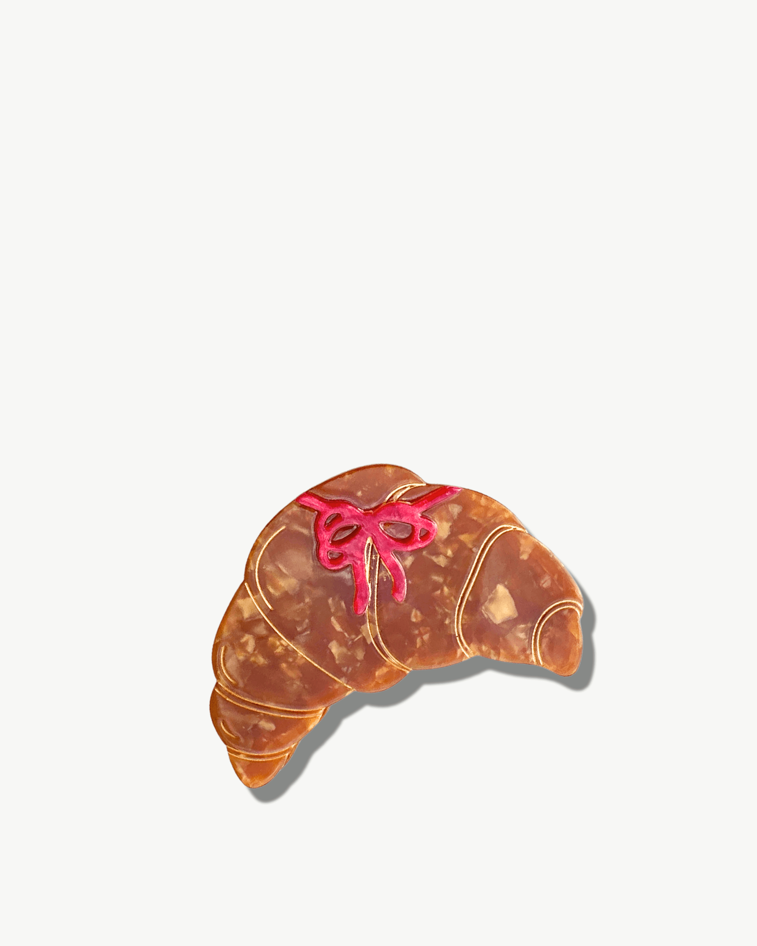 Solar Eclipse Hand Painted Croissant Claw Clip