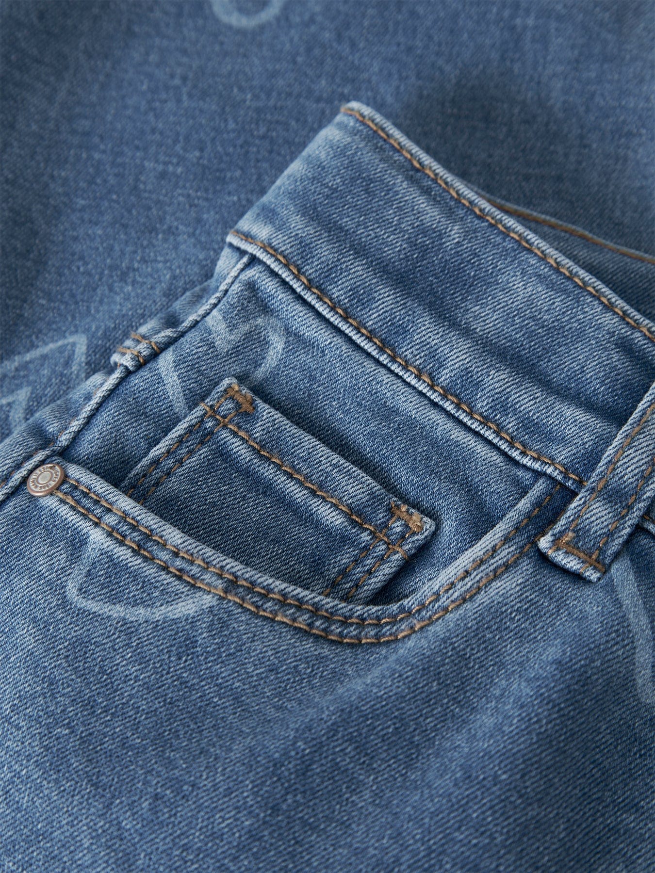 Name It Mini Kids' Wide Leg Jeans Blue