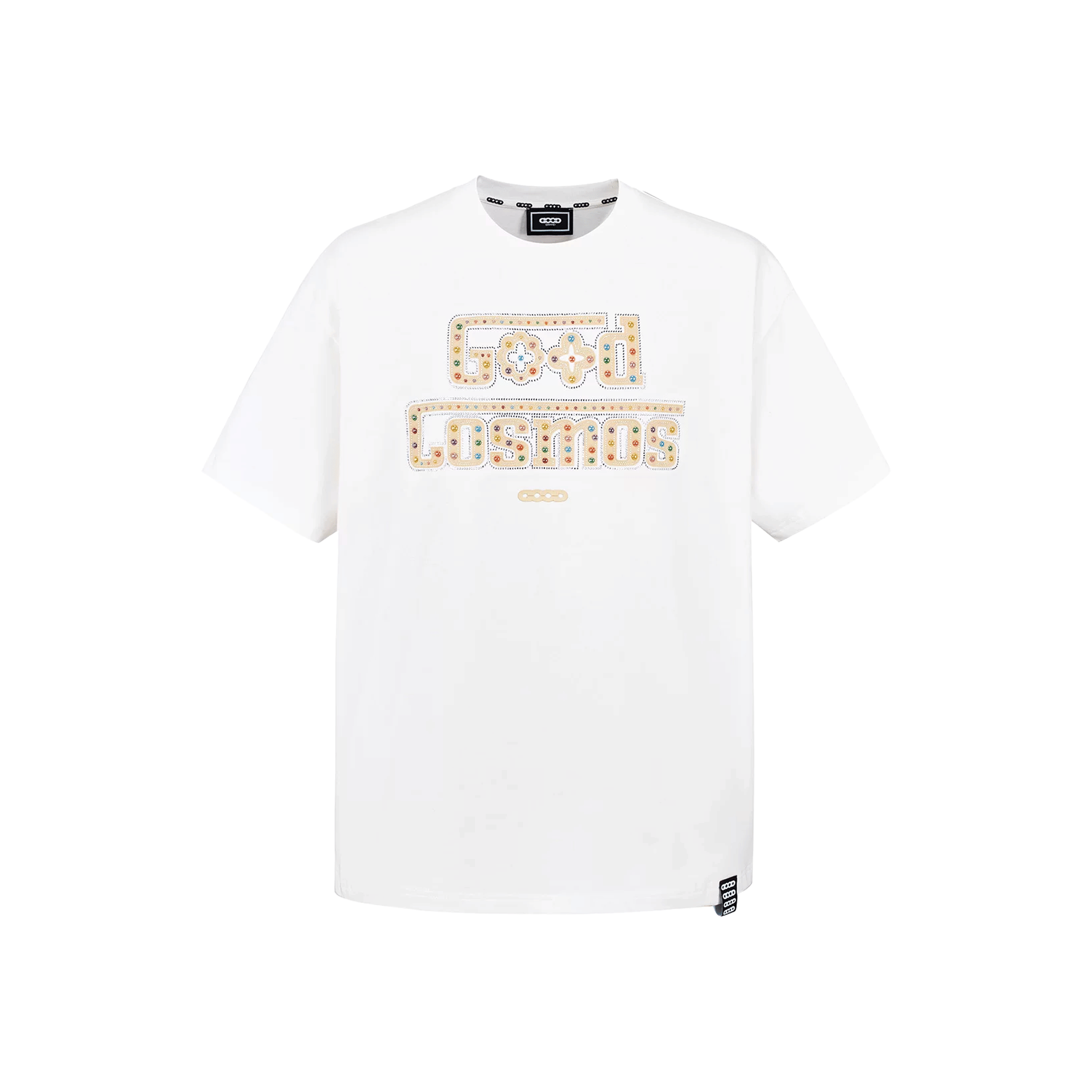 Goodbrand Colourful Cosmic Gemstone Slogan T-Shirt White (SS26)
