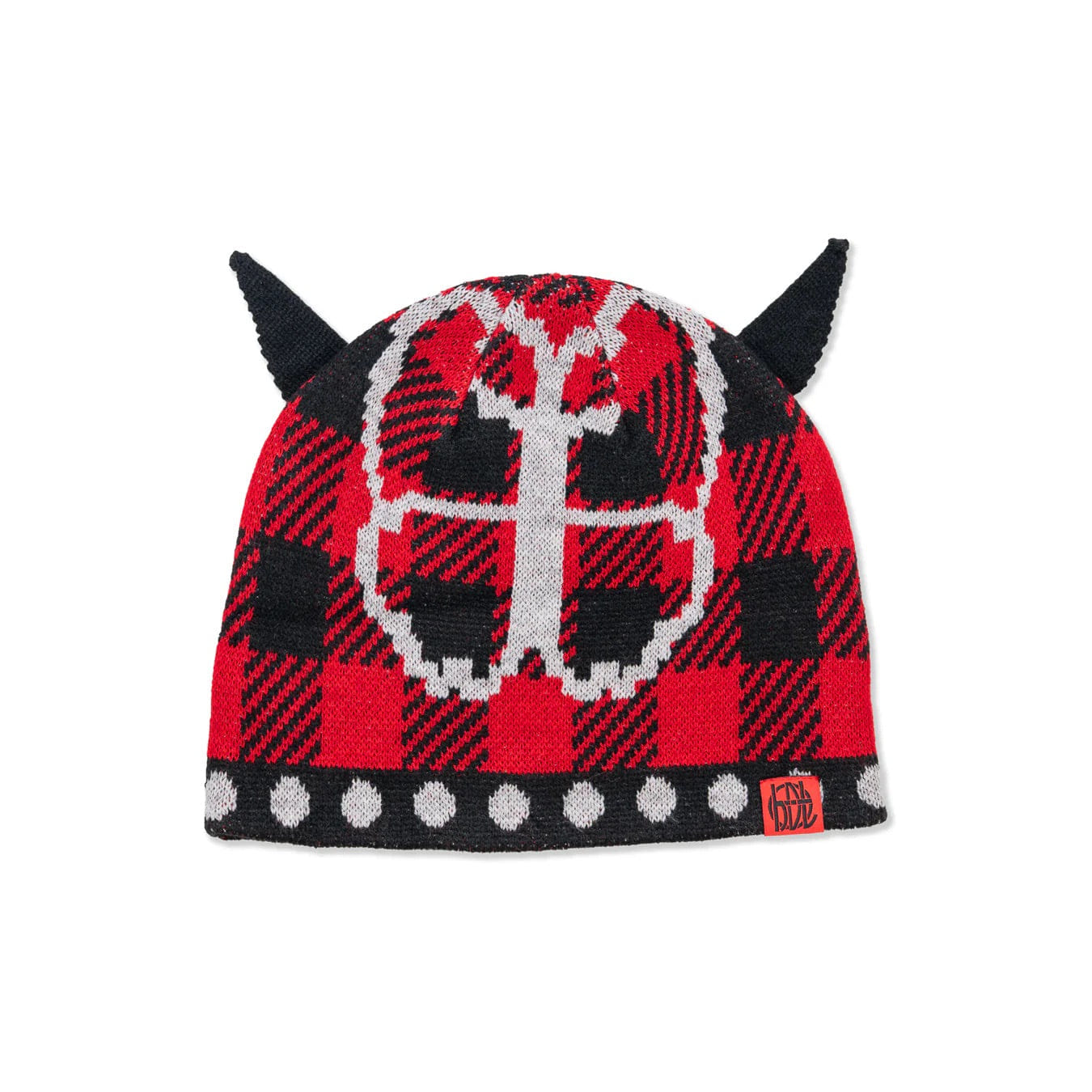 Hoddle Butterfly Horn Beanie - Red