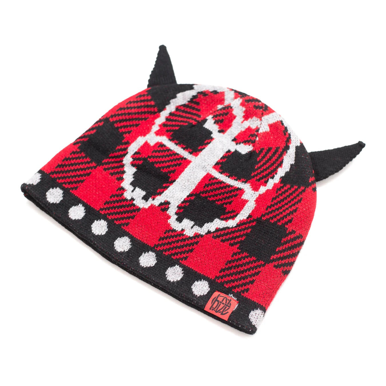Hoddle Butterfly Horn Beanie - Red