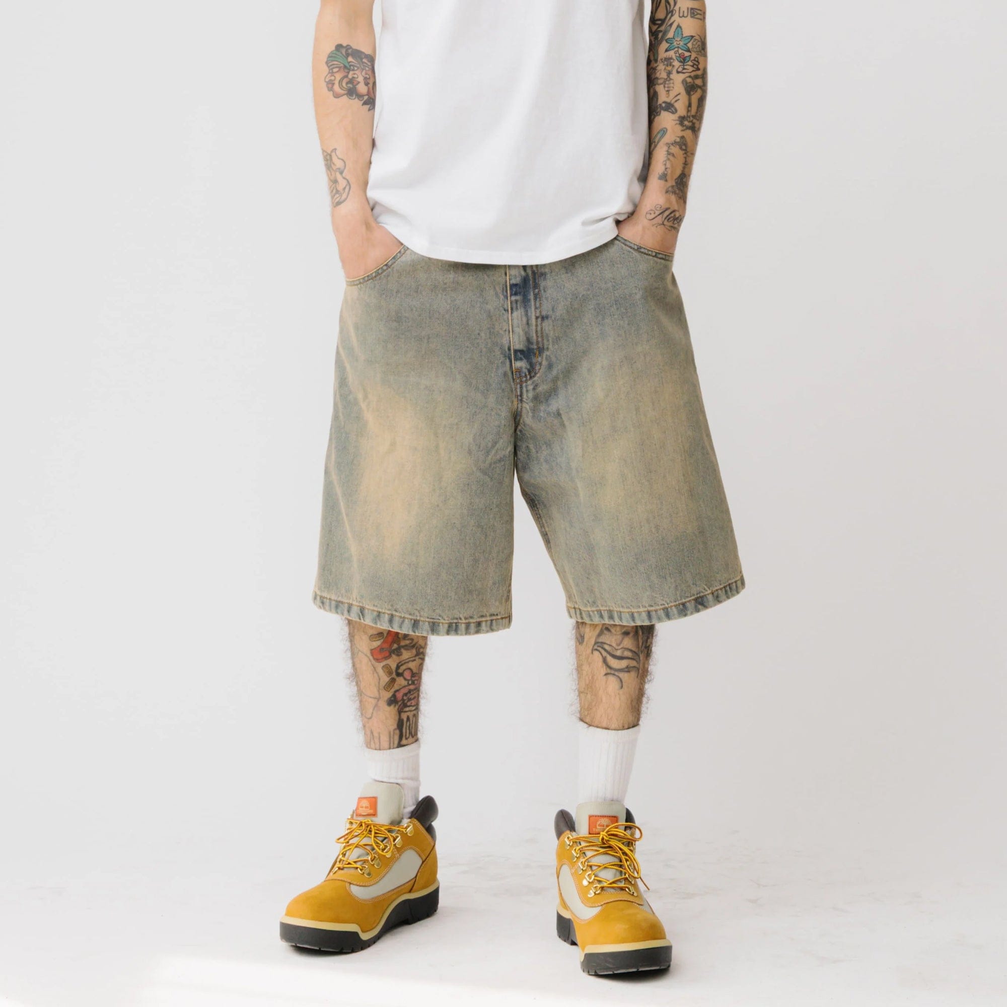 Brigade Mens Denim Carpenter Shorts
