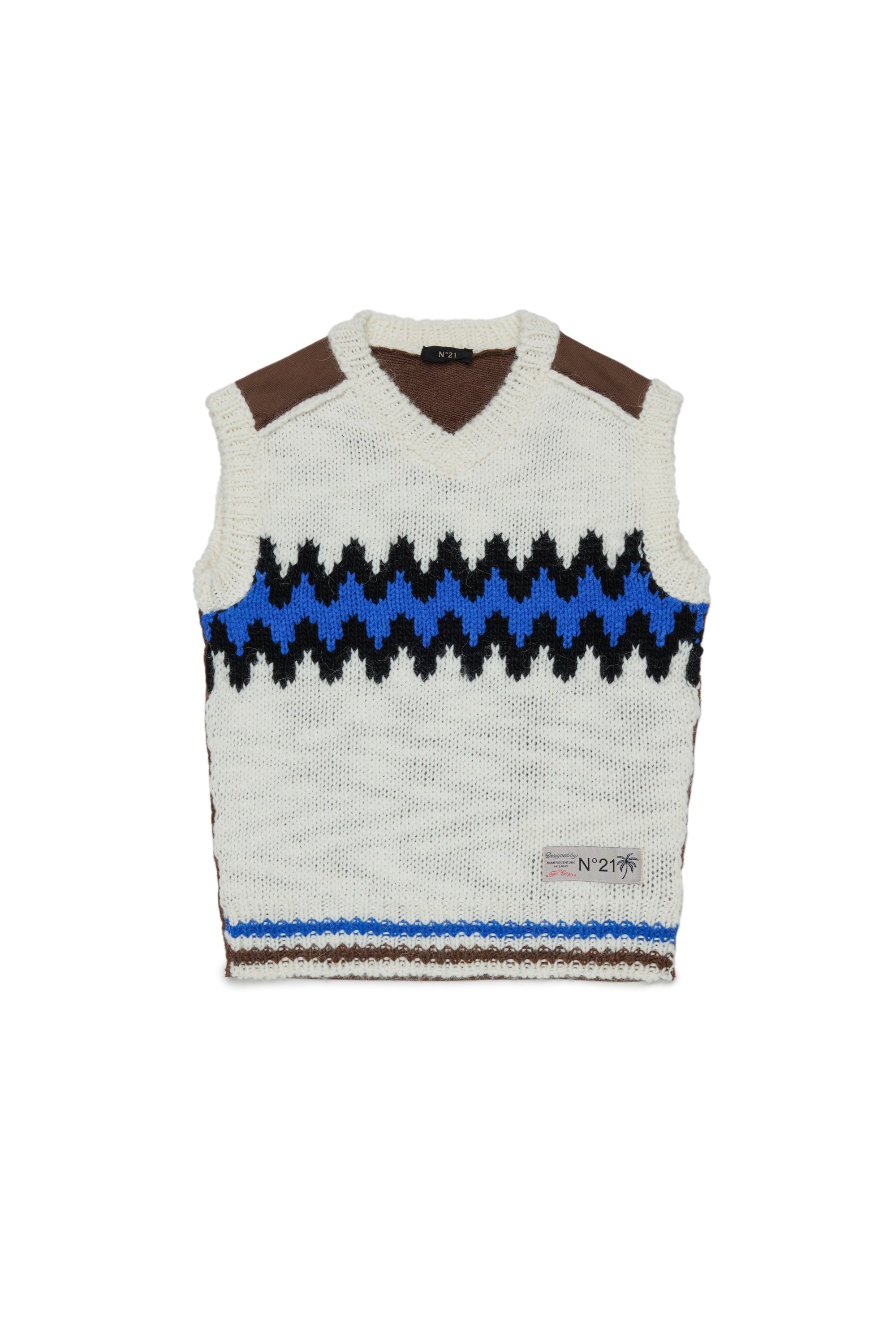 N21 GILET JACQUARD