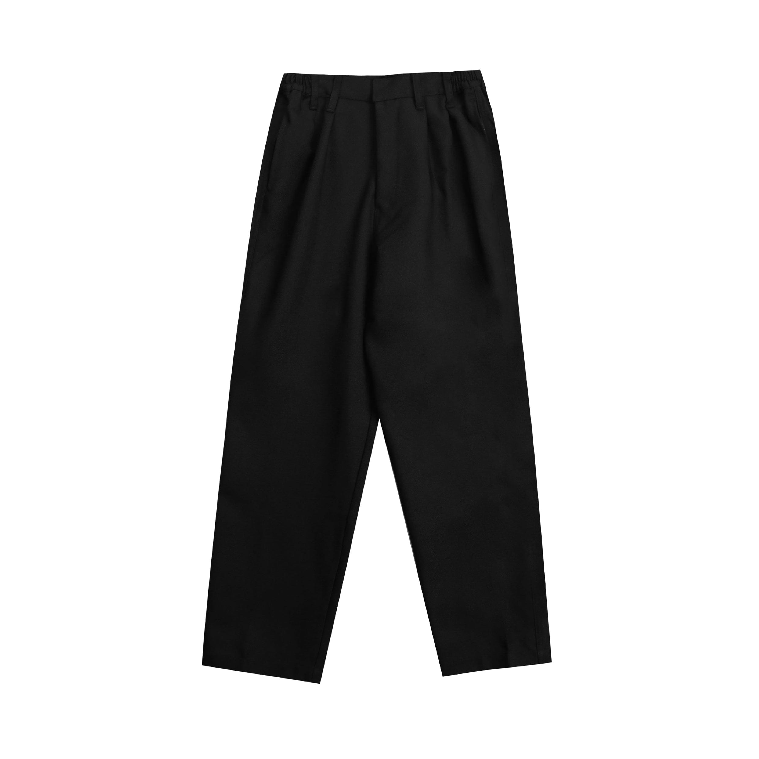 Dovetail Double Pleats Pants - Black