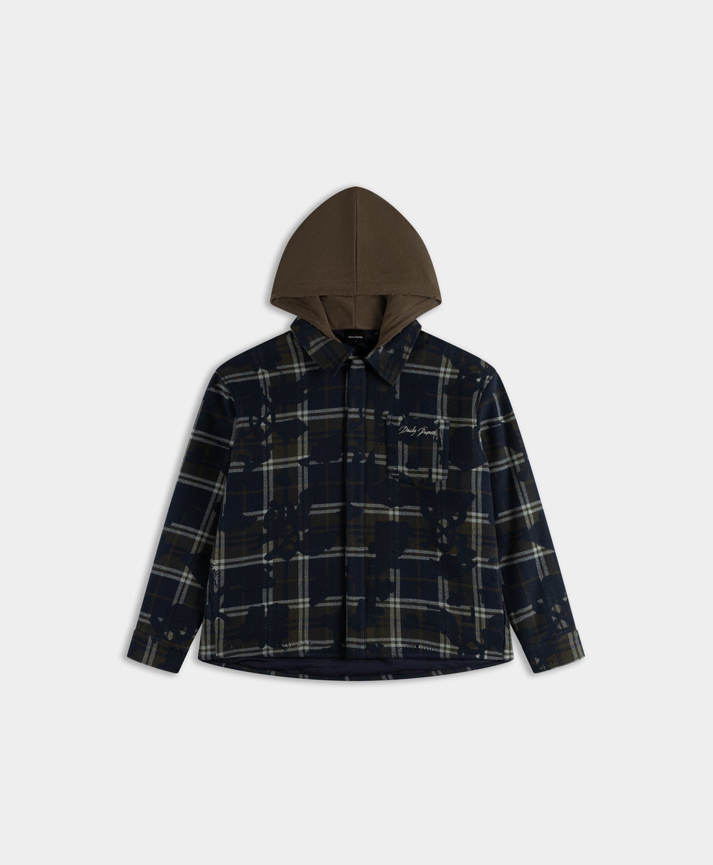 Blue Sky Captain Blue Patched Check Shirt