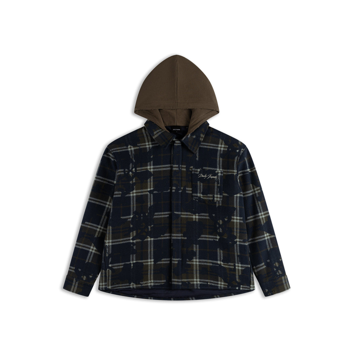 Blue Sky Captain Blue Patched Check Shirt