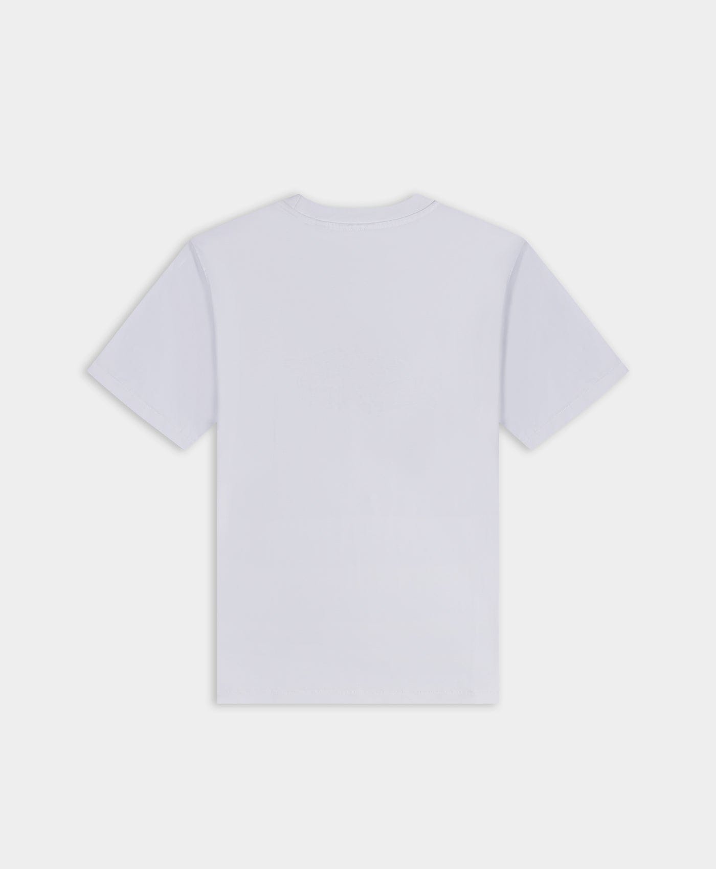 White 3D Script SS T - Shirt