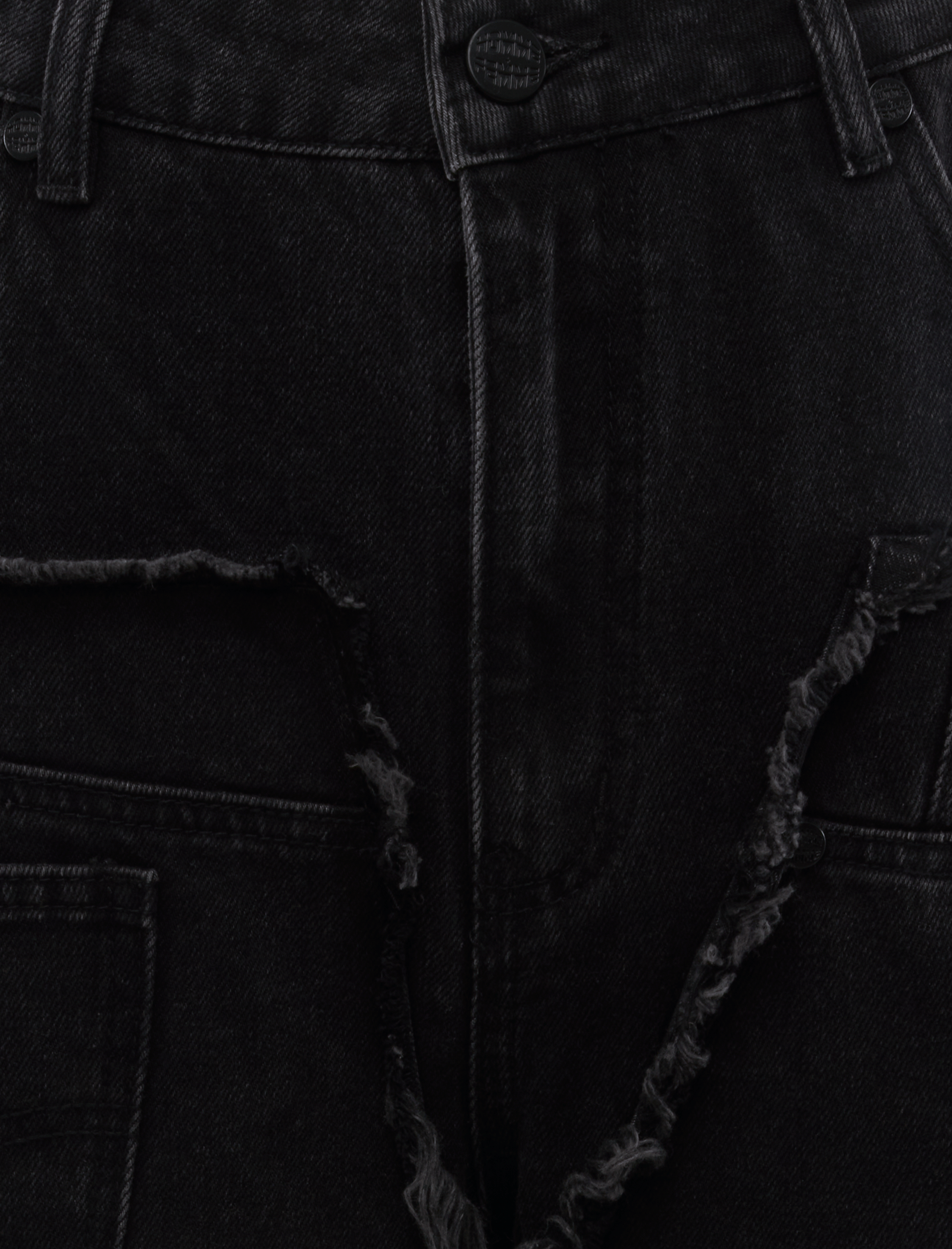 HOMME FEMME RECONSTRUCTED DENIM JEANS