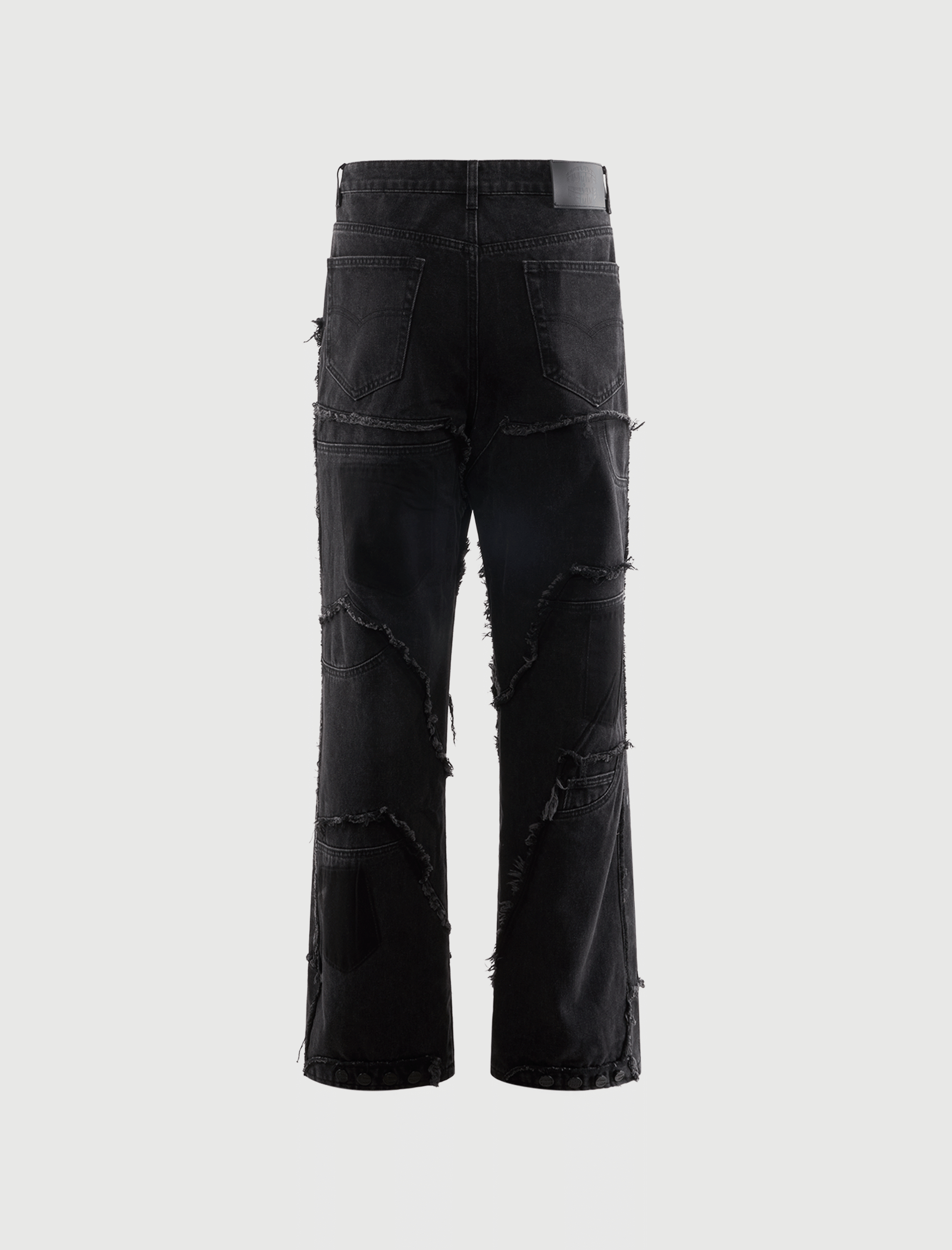 HOMME FEMME RECONSTRUCTED DENIM JEANS