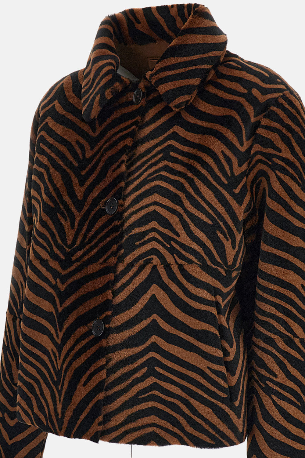 Parosh GIACCA IN PELLE ANIMALIER