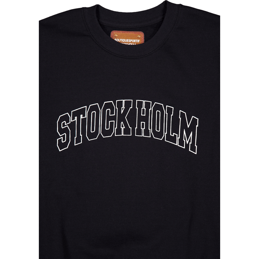Boutique Sportif Stock Holm Crewneck Black