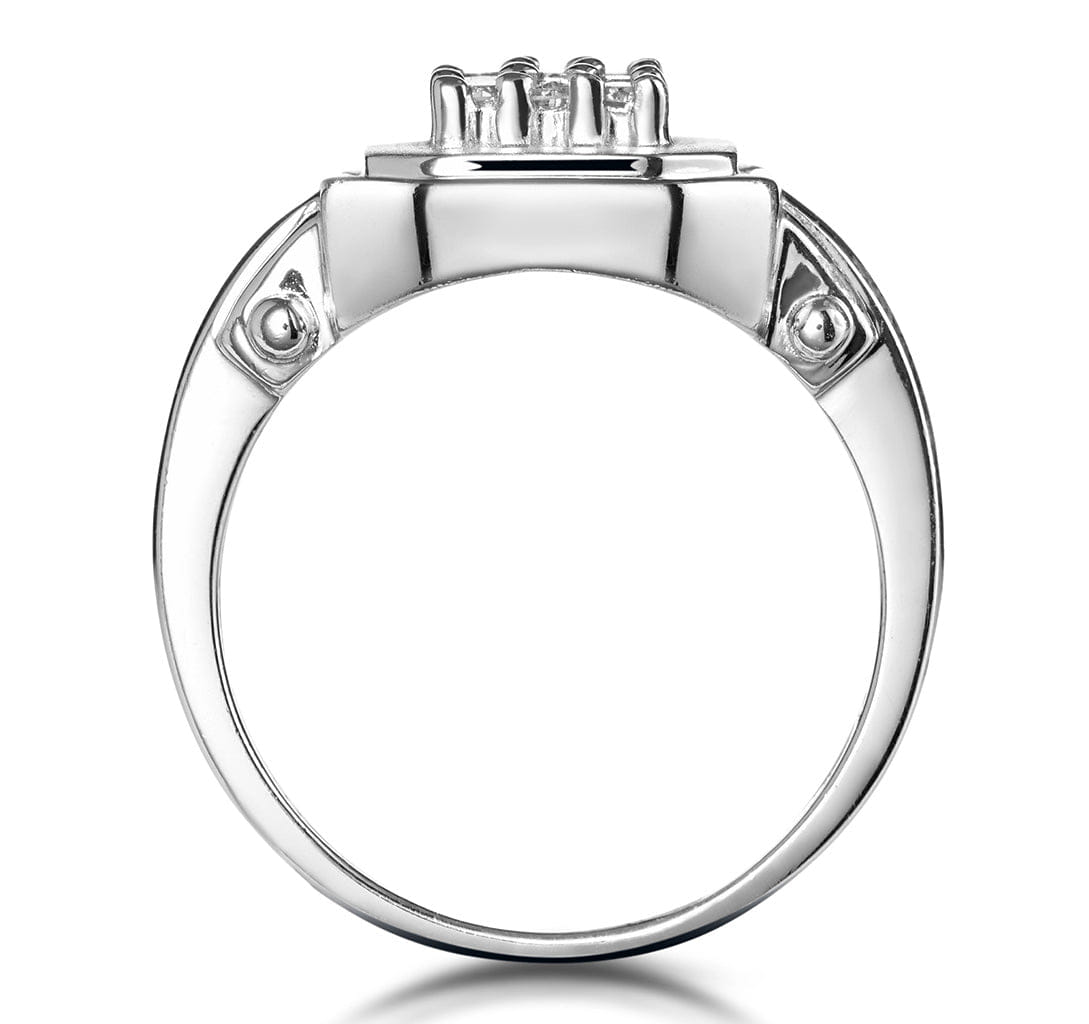 Diamond 0.25ct Diamond Pave Ring in 9K White Gold - SIZE M 1/2