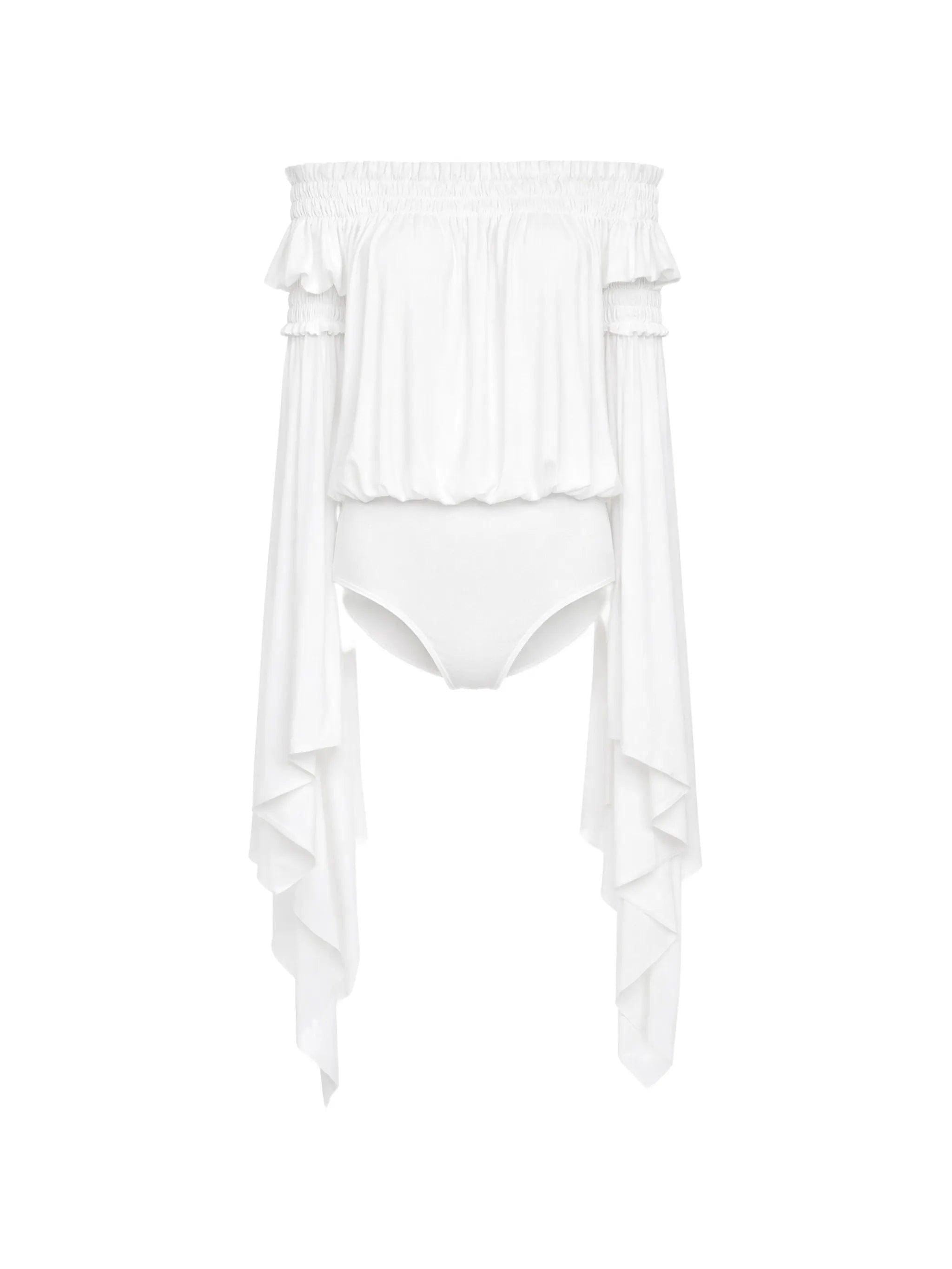 Norma Kamali handkerchief - sleeve bodysuit