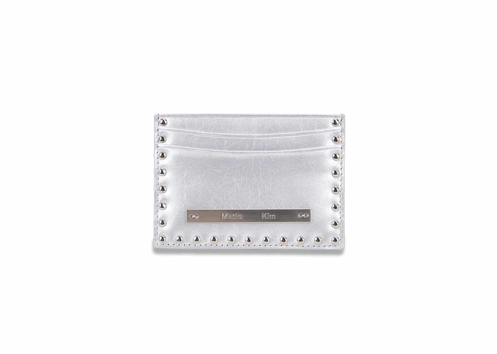 Matin Kim Western Stud Card Wallet Silver WL016