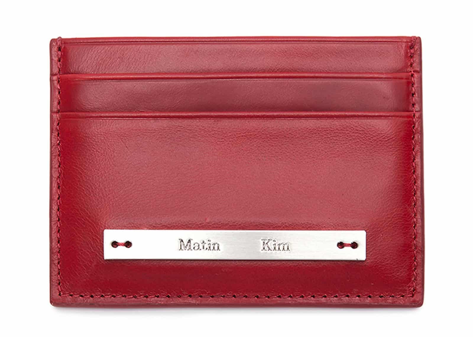Matin Kim Vintage Card Wallet Red WL009