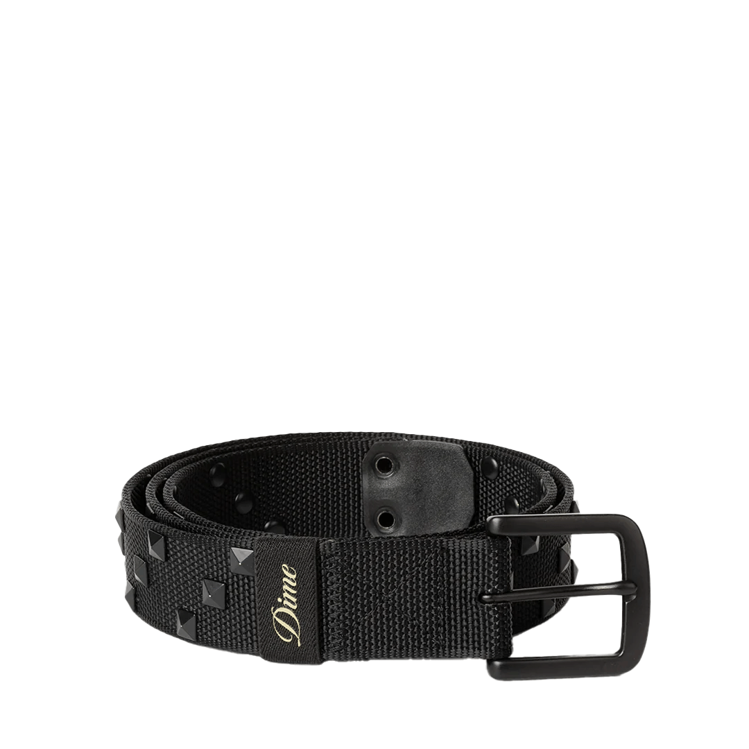 DIME STUDDED BELT BLACK