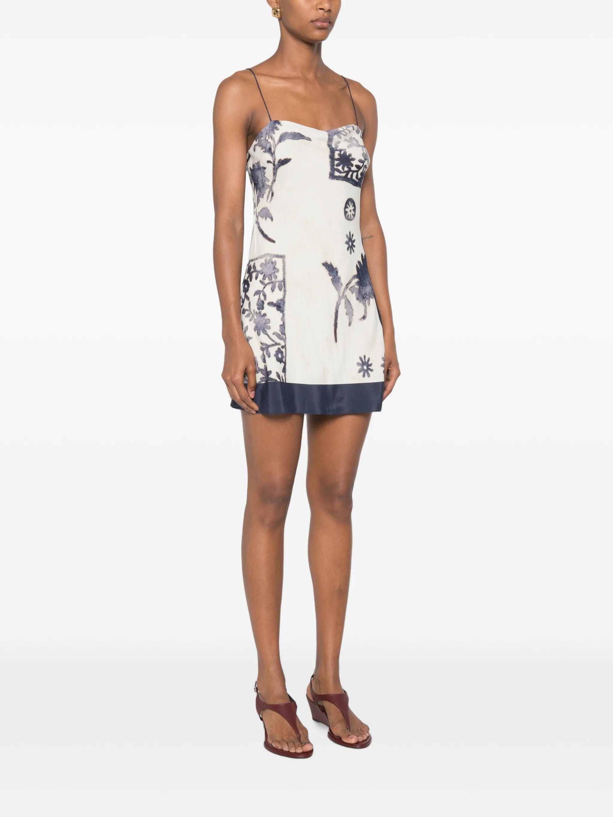 SIR. Philipa Slip floral - print spaghetti - strap mini dress