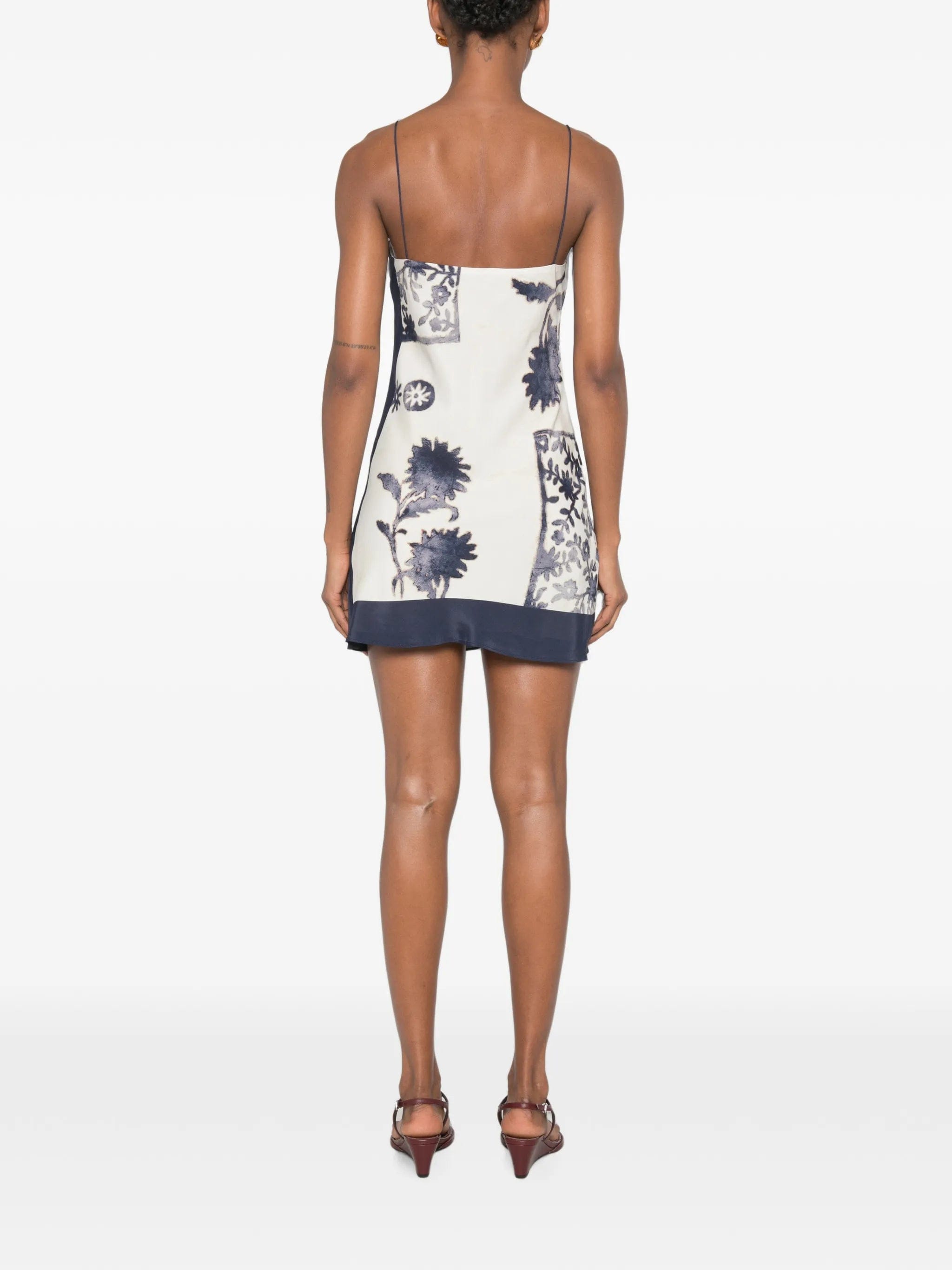 SIR. Philipa Slip floral - print spaghetti - strap mini dress