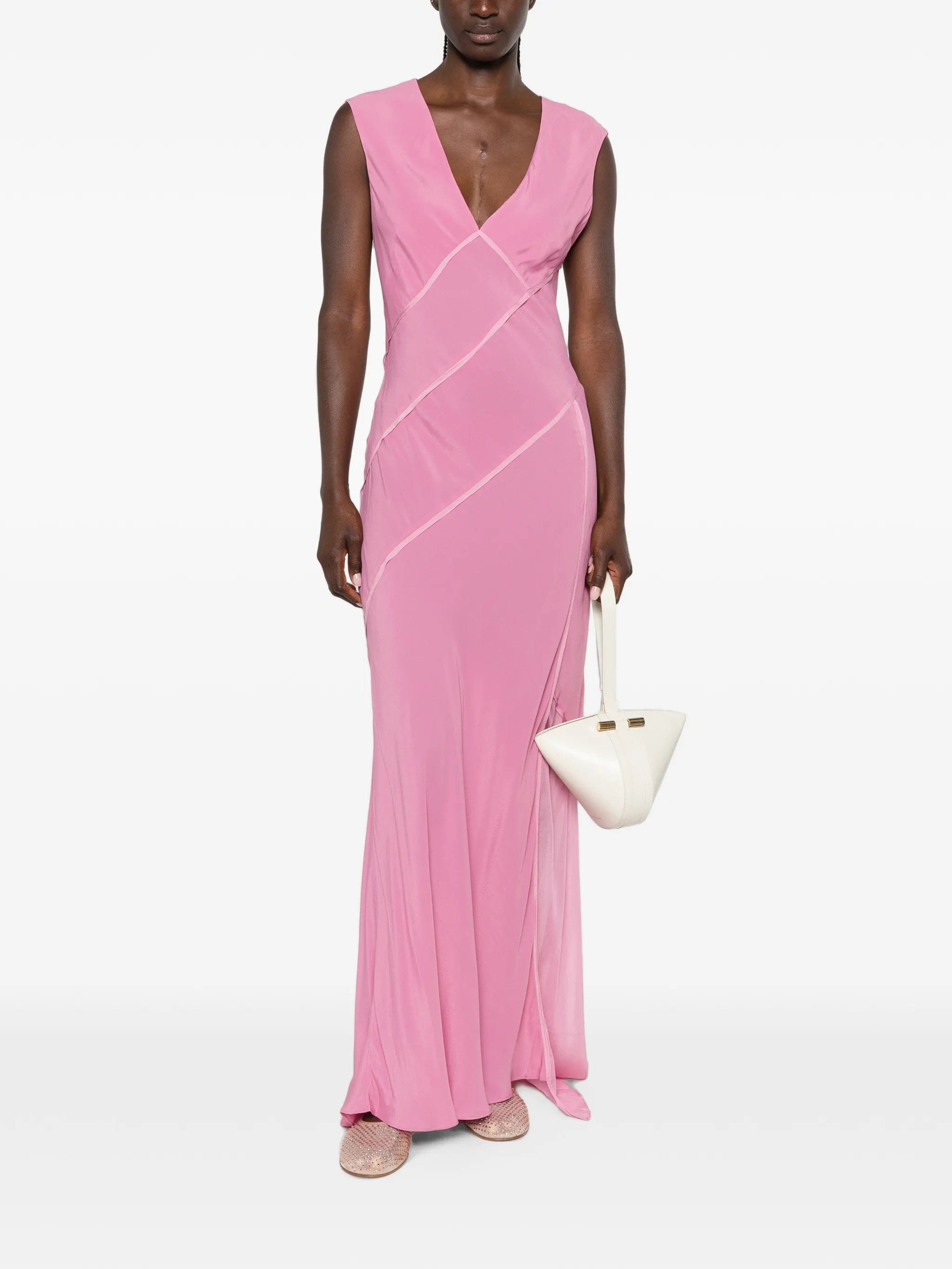 SIR. Elin panelled maxi dress