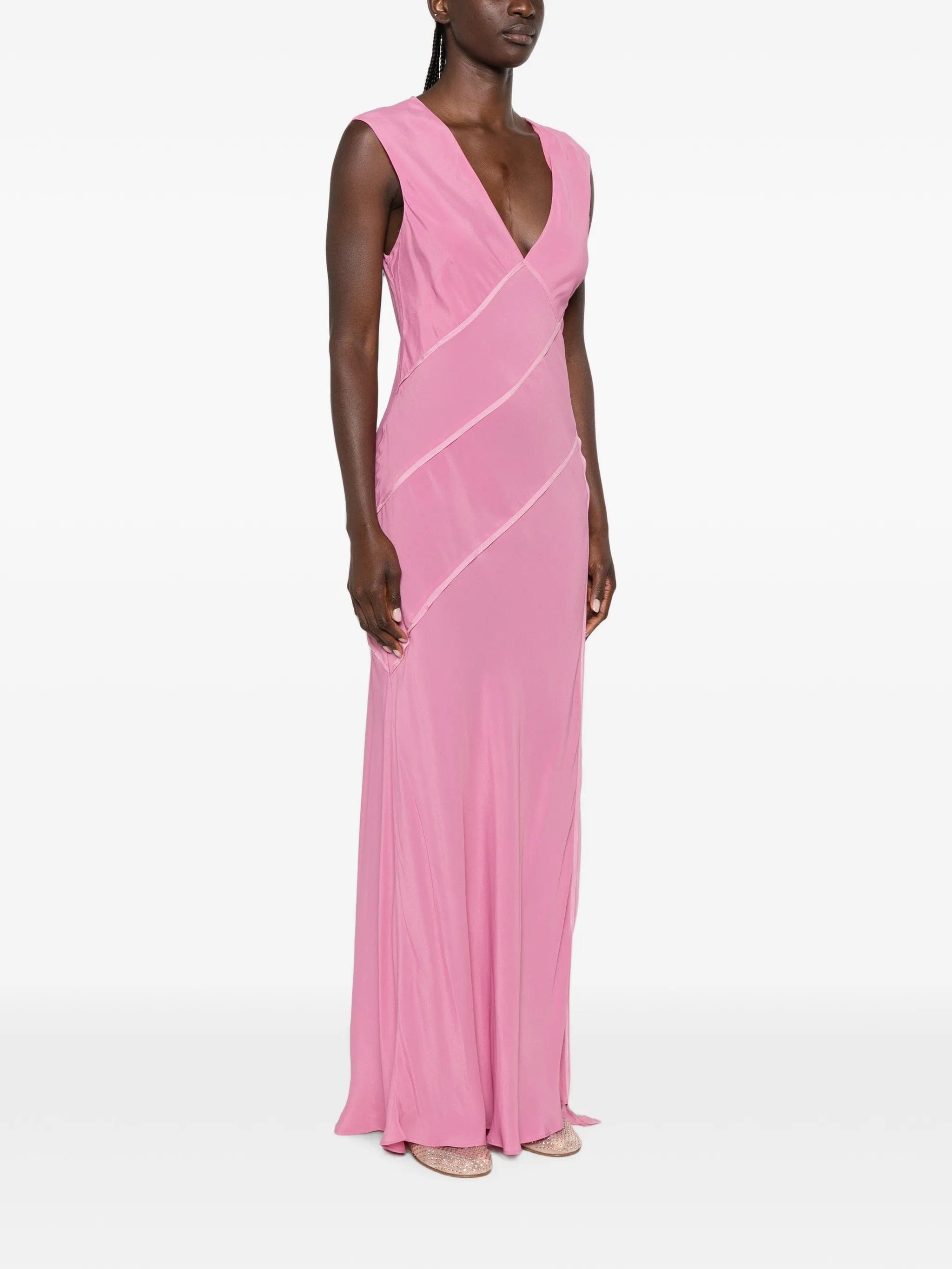 SIR. Elin panelled maxi dress