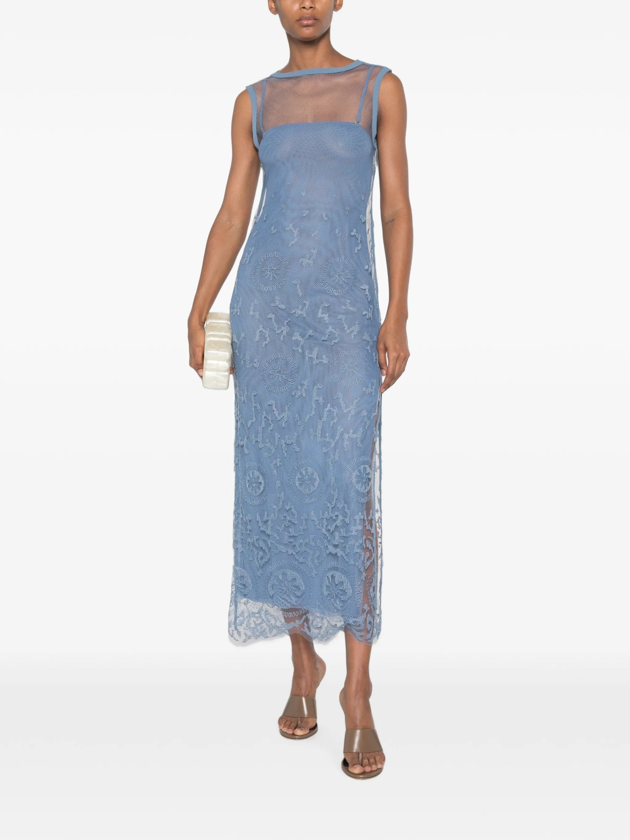 SIR. Lefi lace - overlay sleeveless maxi dress