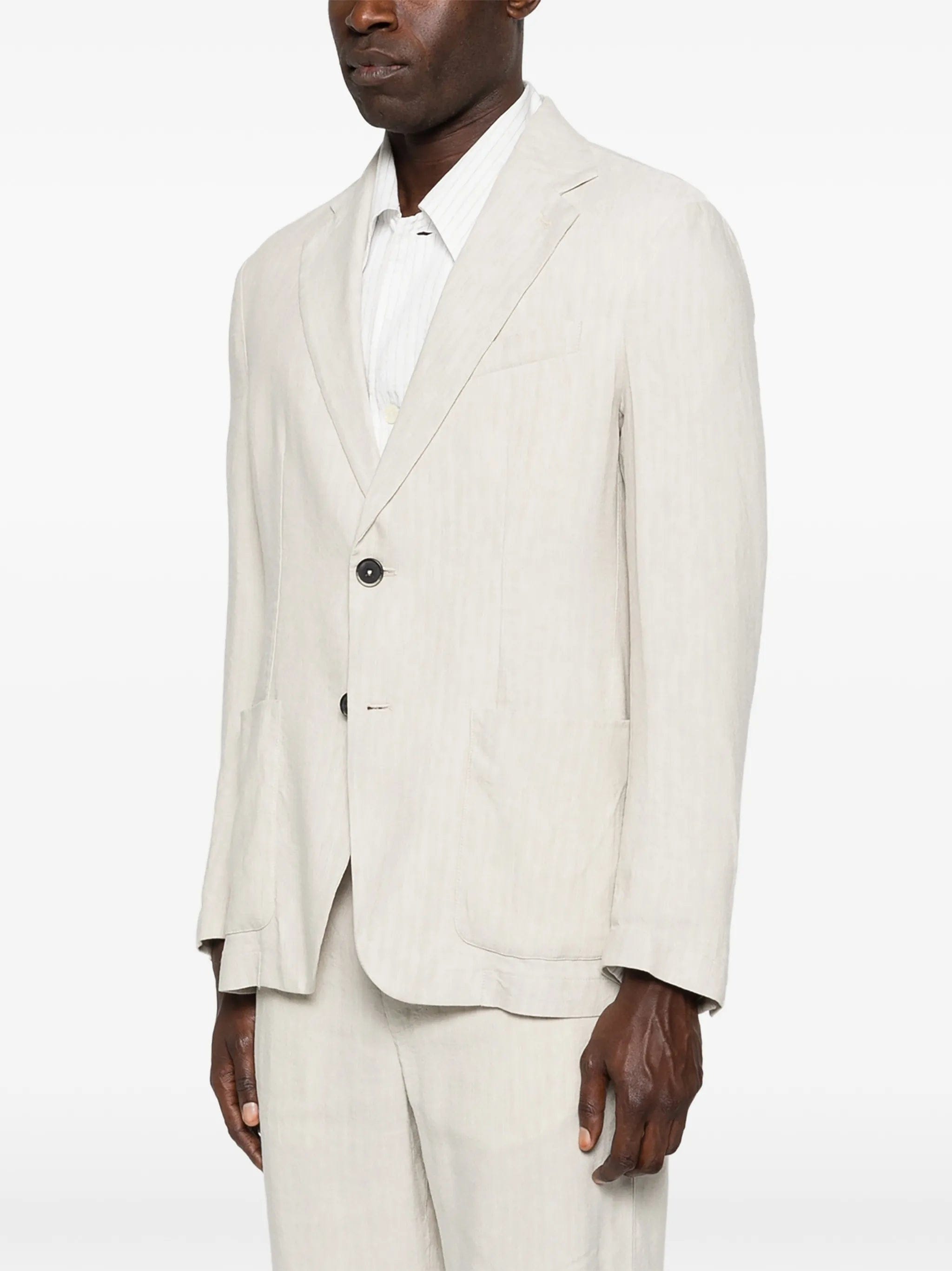 Barena herringbone single - breasted blazer