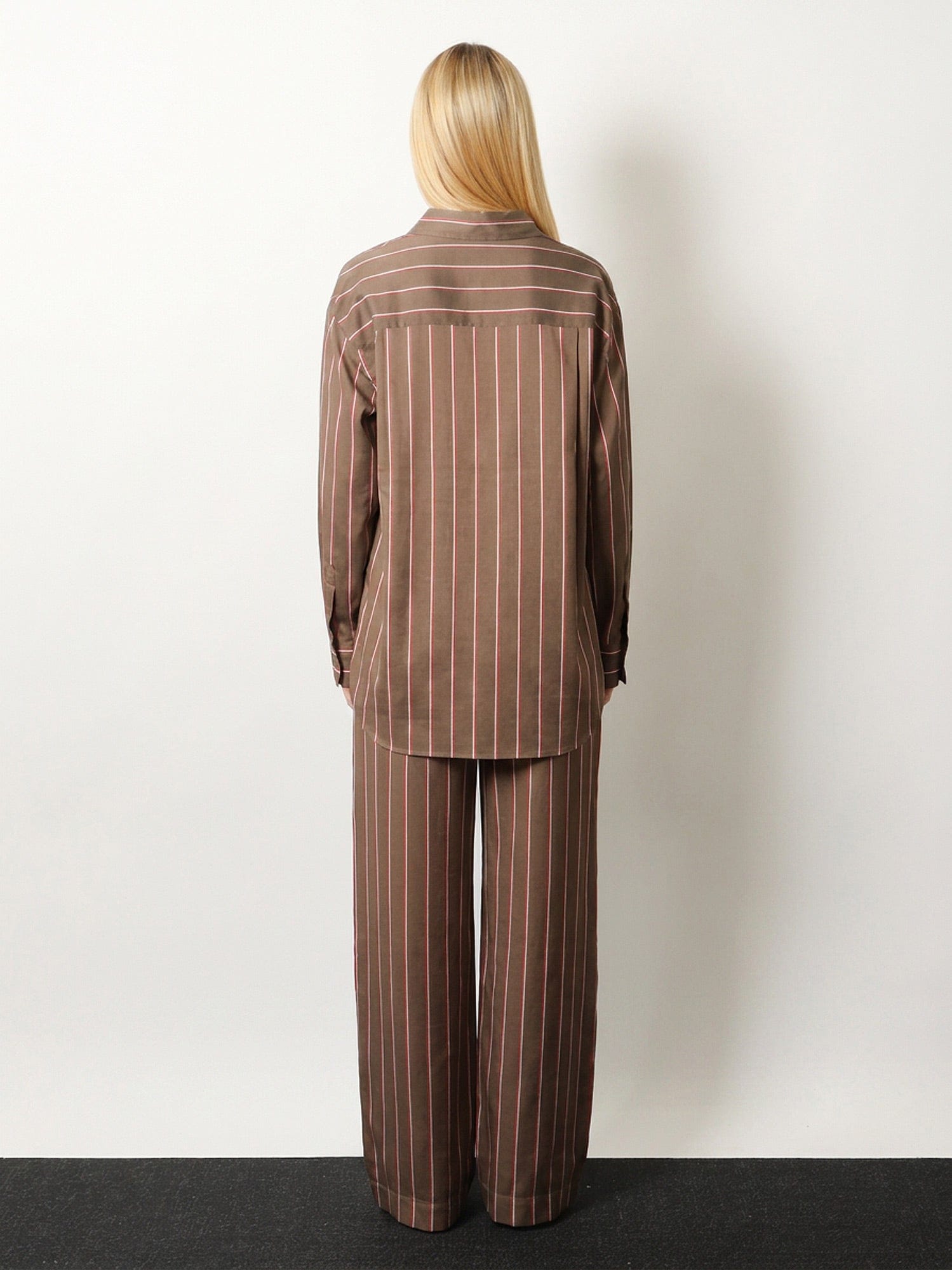 THE Frankie SHOP Viscose and silk blend trousers