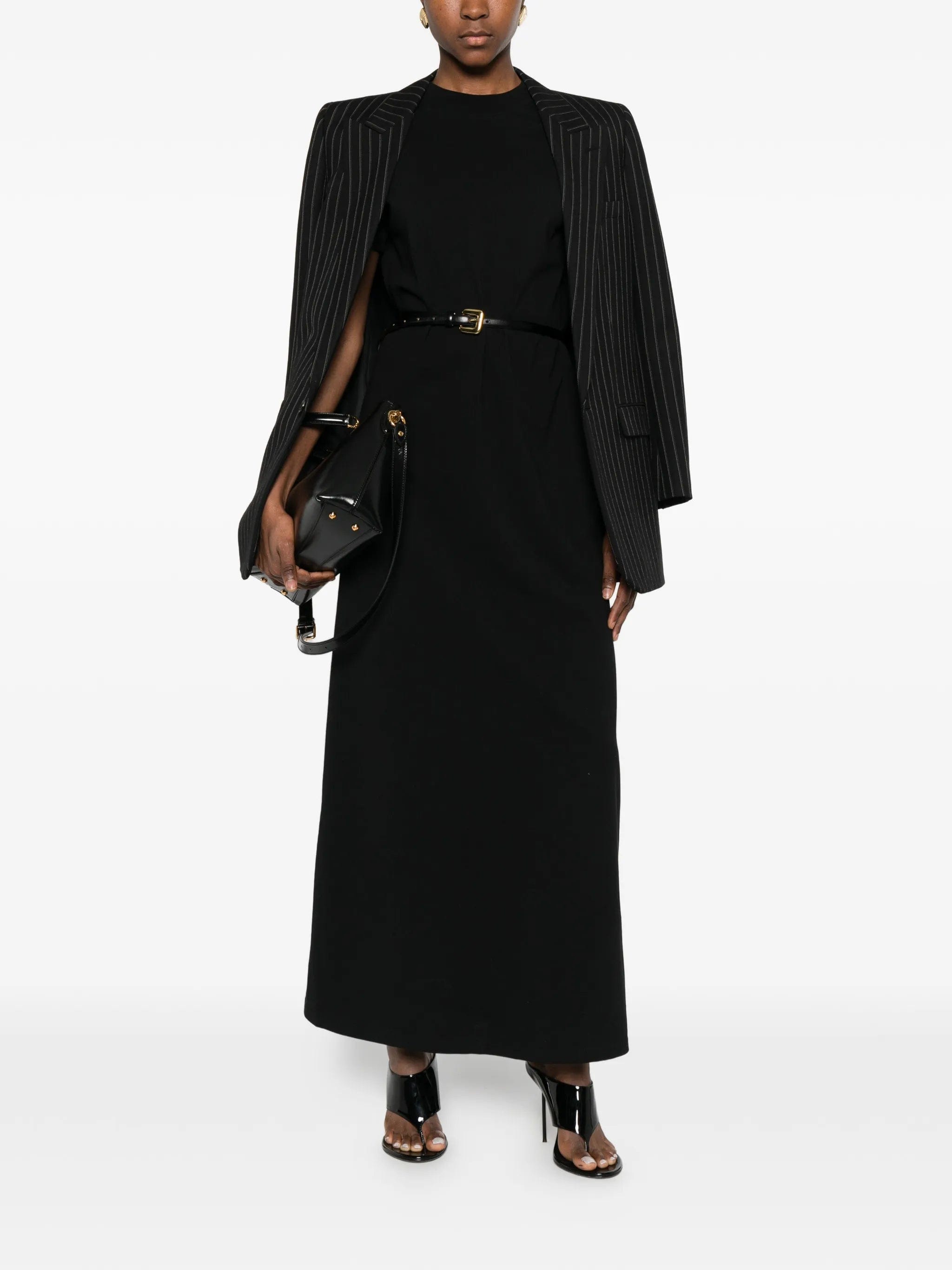 The Frankie Shop Malo shor - sleeves midi dress