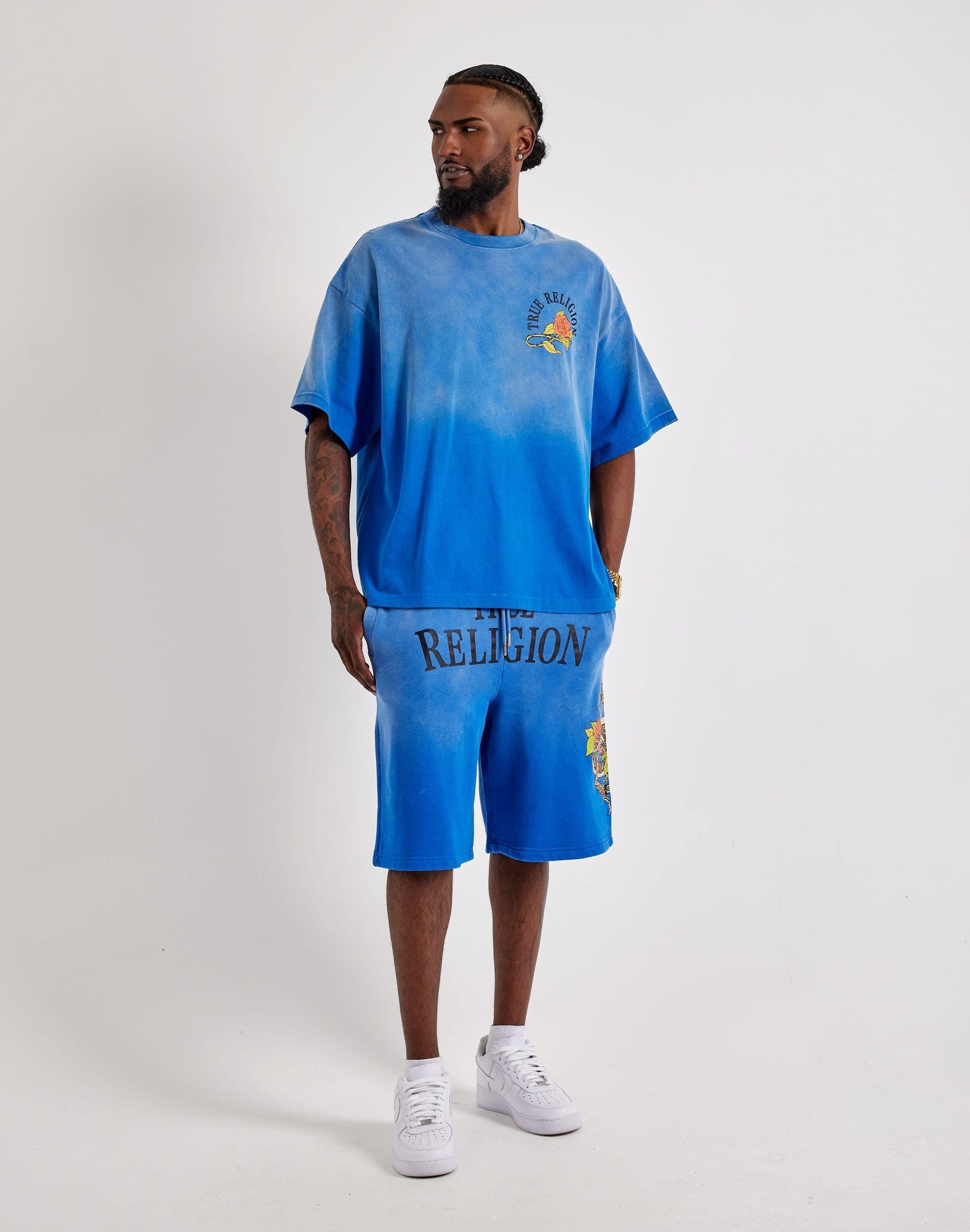 True Religion Mikey Fleece Sweat Shorts
