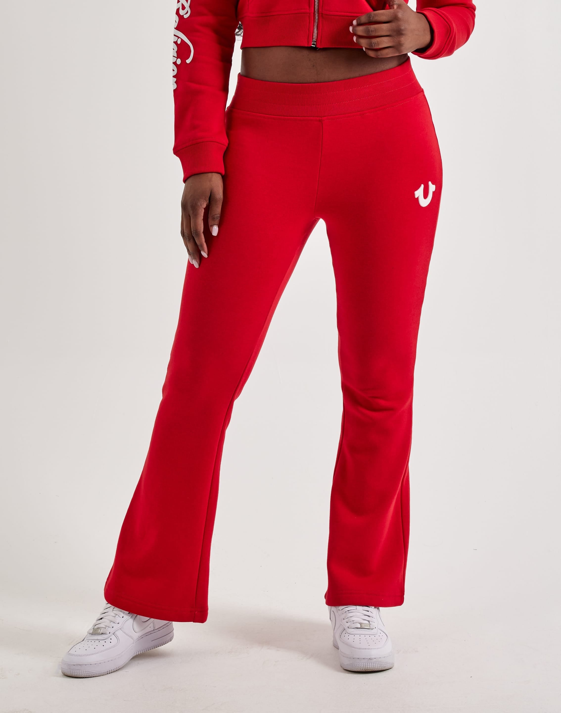True Religion Mid - Rise Bootcut Fleece Sweatpants