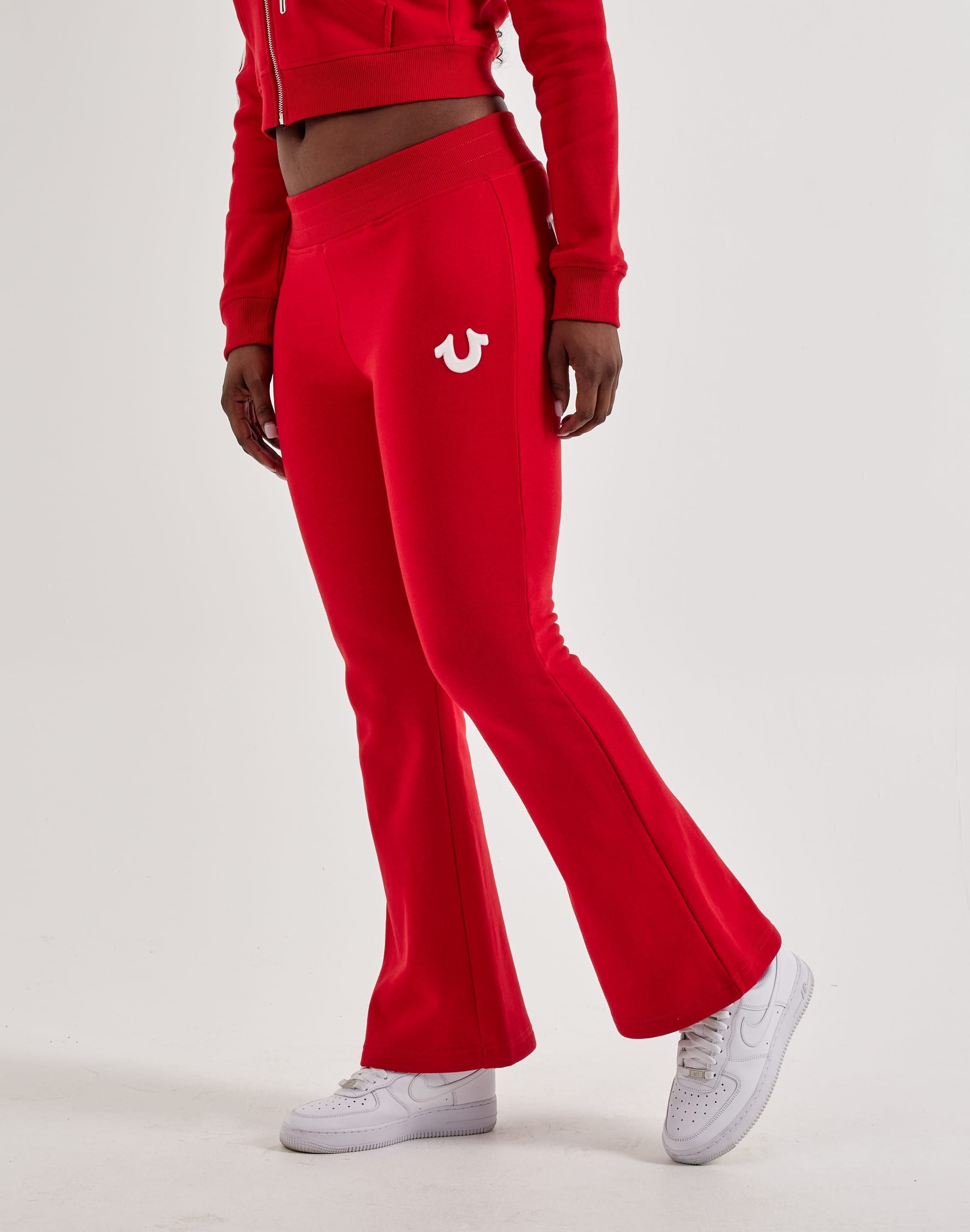 True Religion Mid - Rise Bootcut Fleece Sweatpants