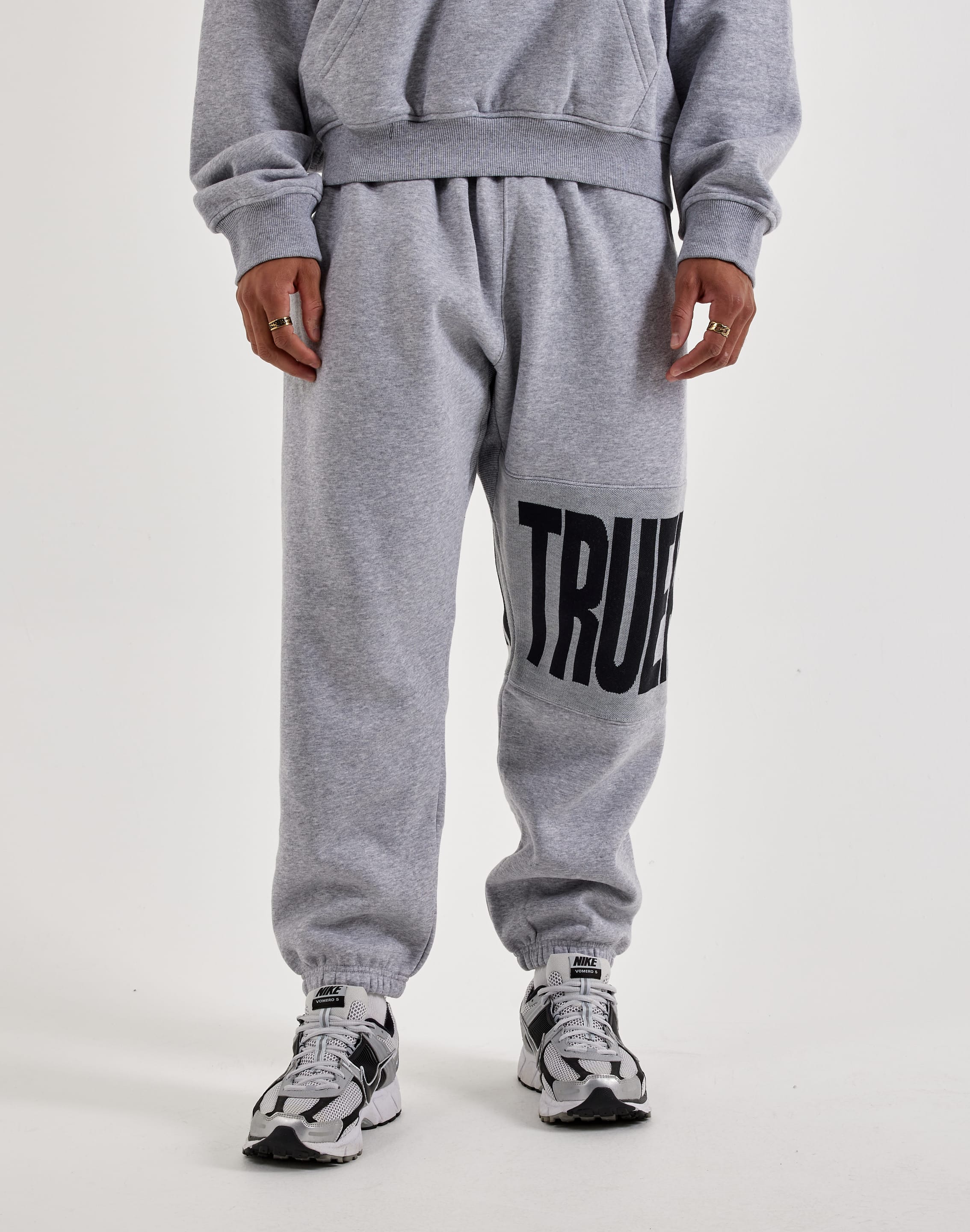 True Religion Knit Panel Fleece Joggers