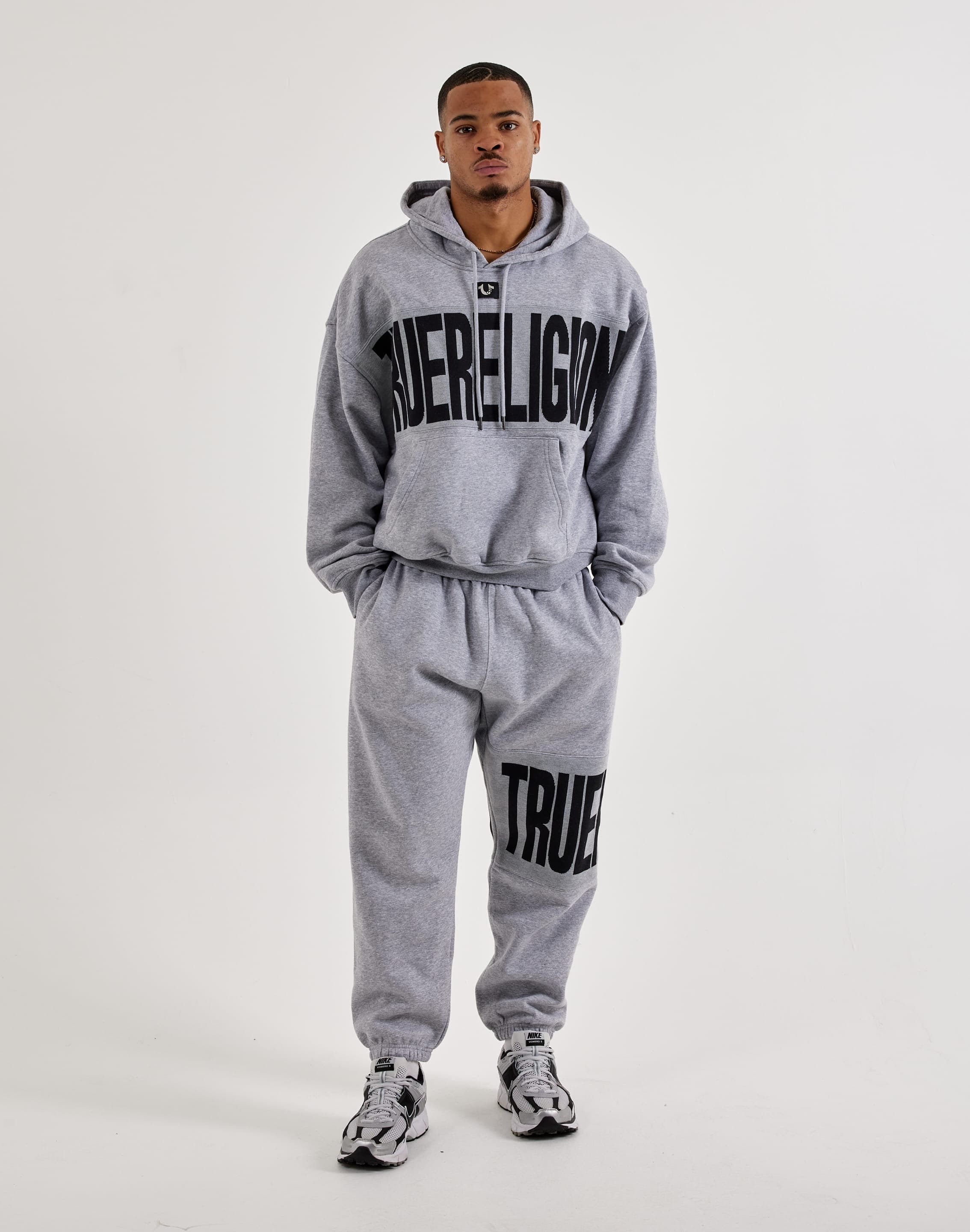 True Religion Knit Panel Fleece Joggers