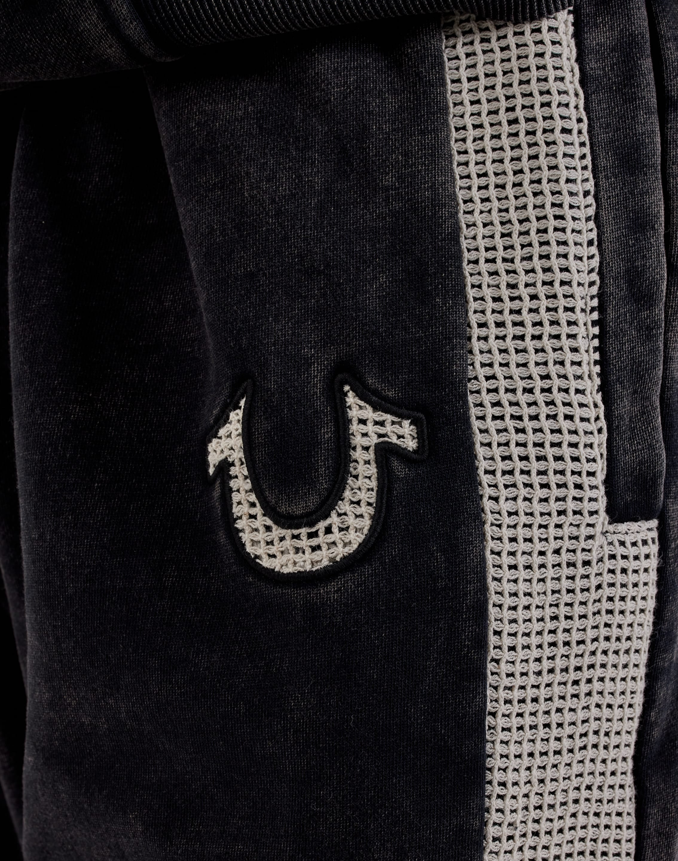 True Religion Mesh Inset Fleece Joggers