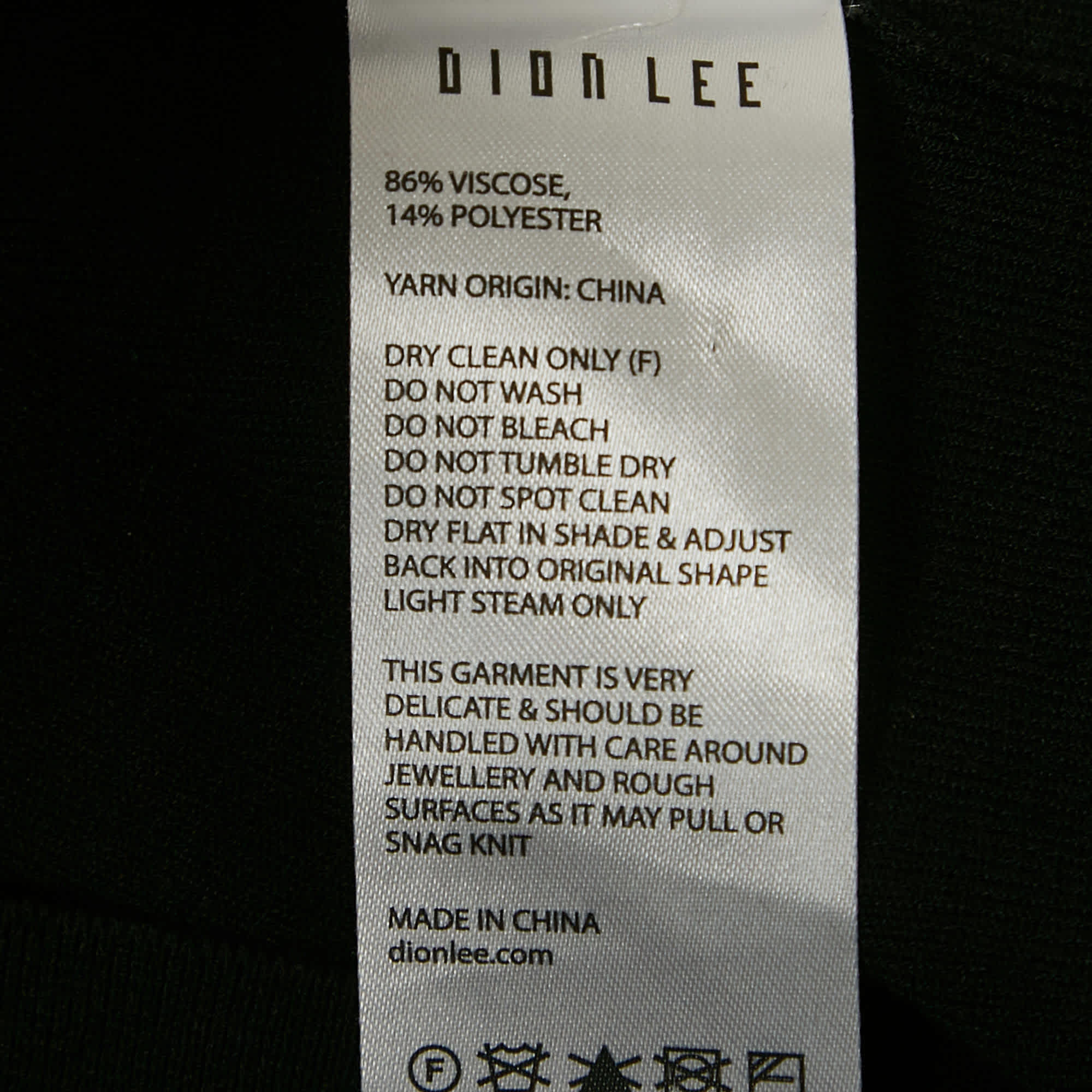 Dion Lee Black Jersey V - Neck Twist Shoulder Detail Midi Dress