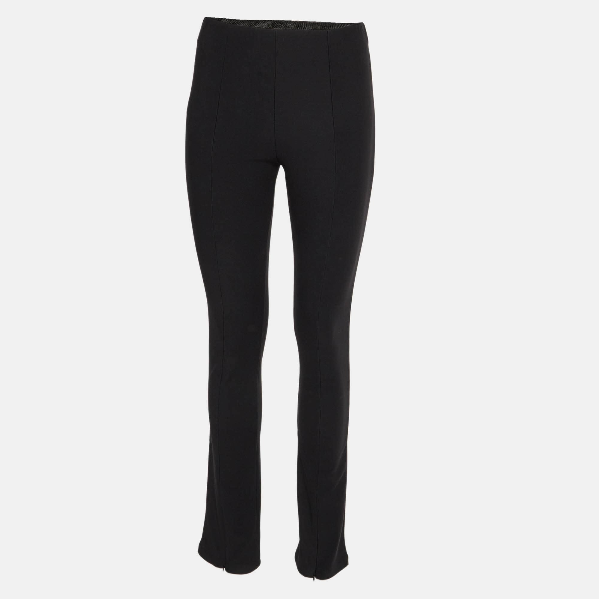 The Frankie Shop Black Jersey Regular Fit Pants