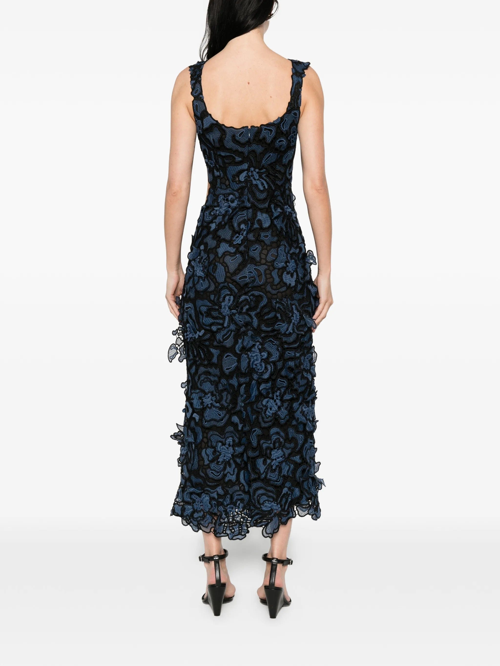 Simkhai midi floral lace dress